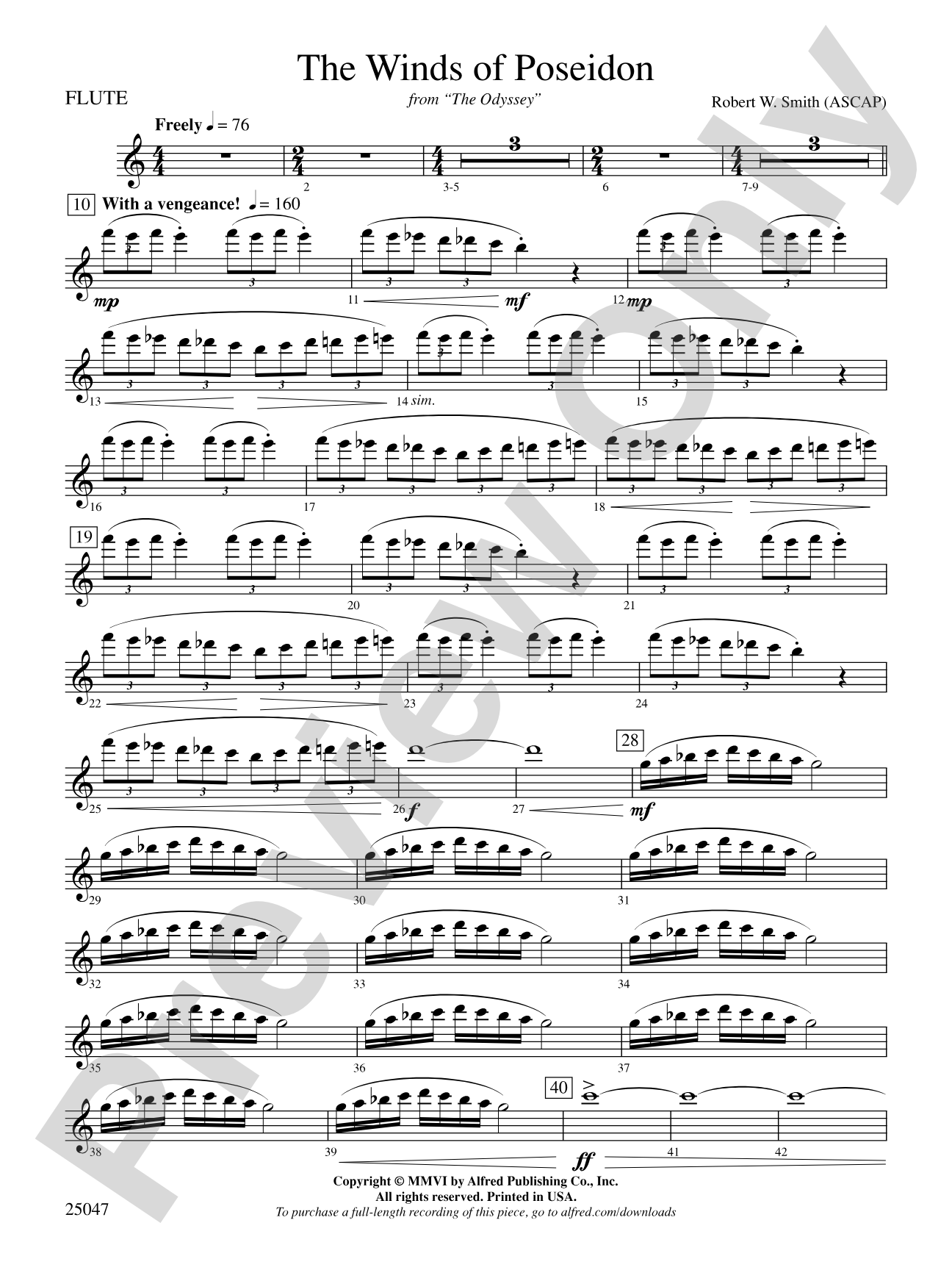 The Winds of Poseidon: Flute