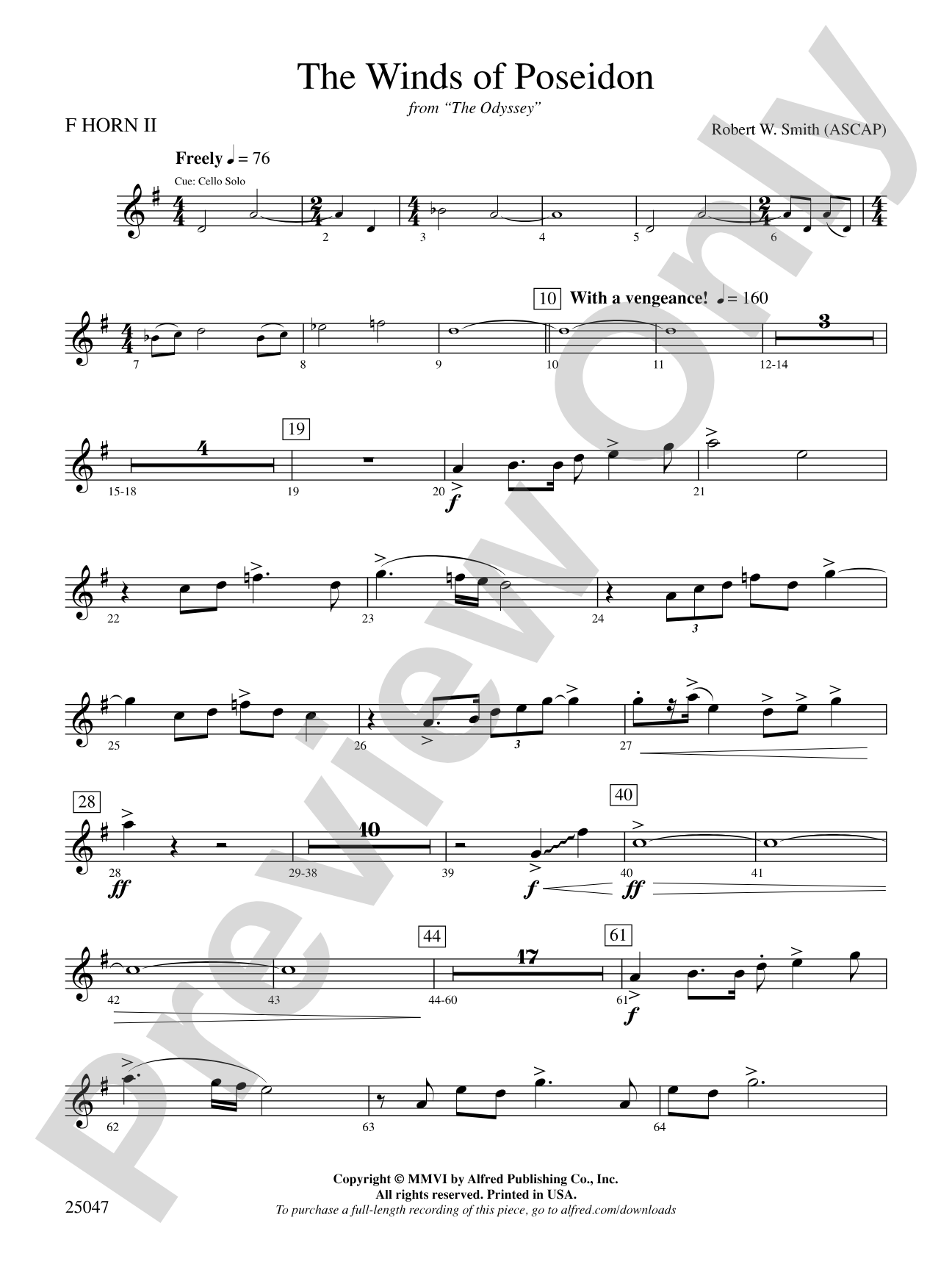 The Winds of Poseidon: 2nd F Horn