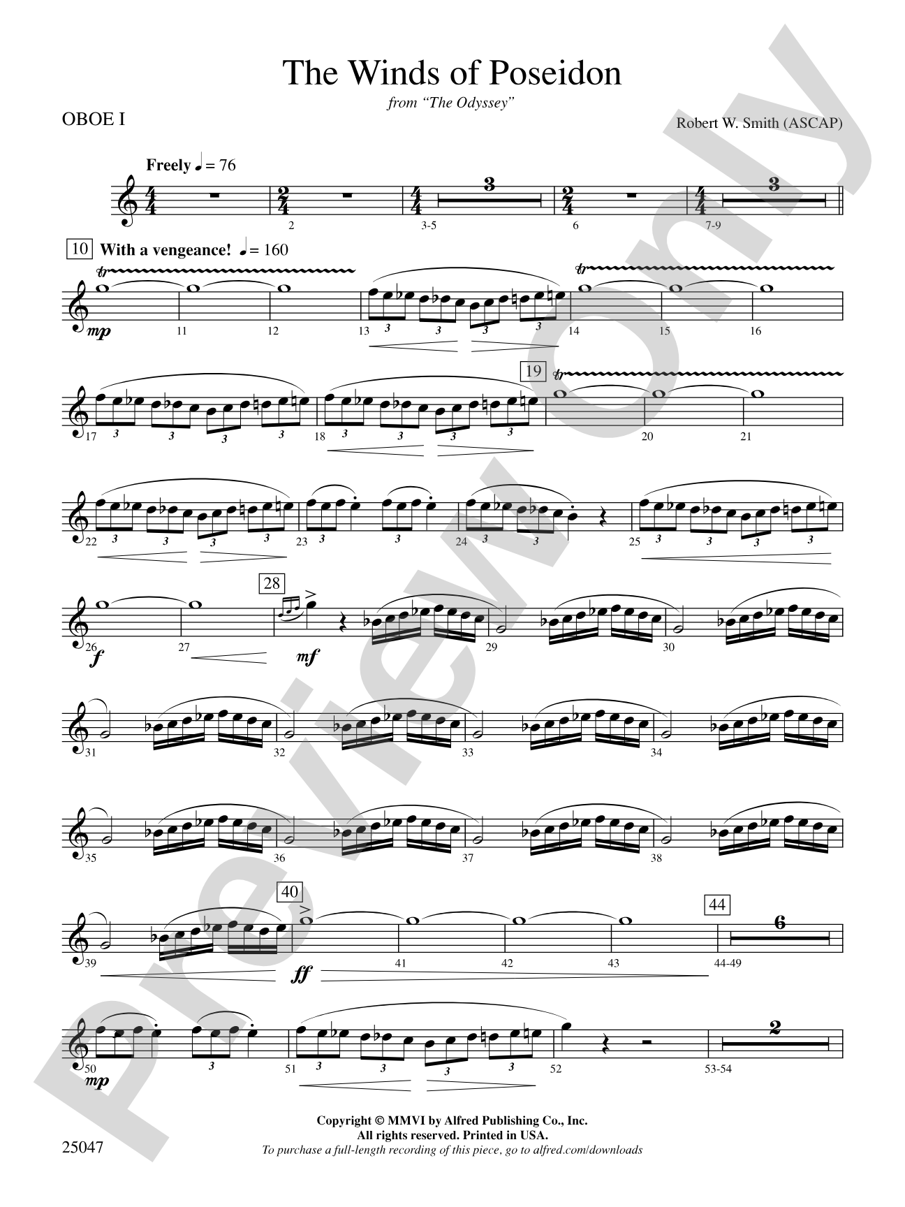 The Winds of Poseidon: Oboe