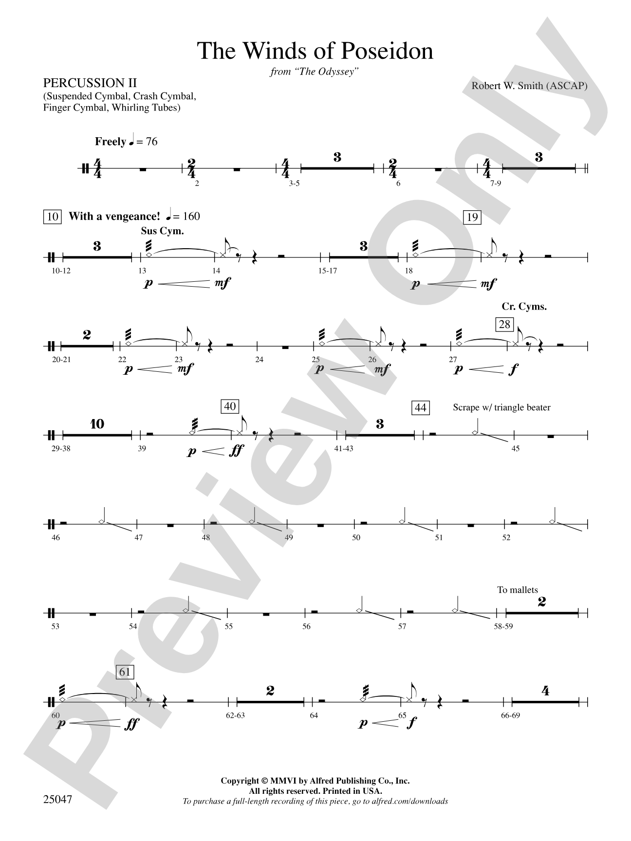 The Winds of Poseidon: 2nd Percussion