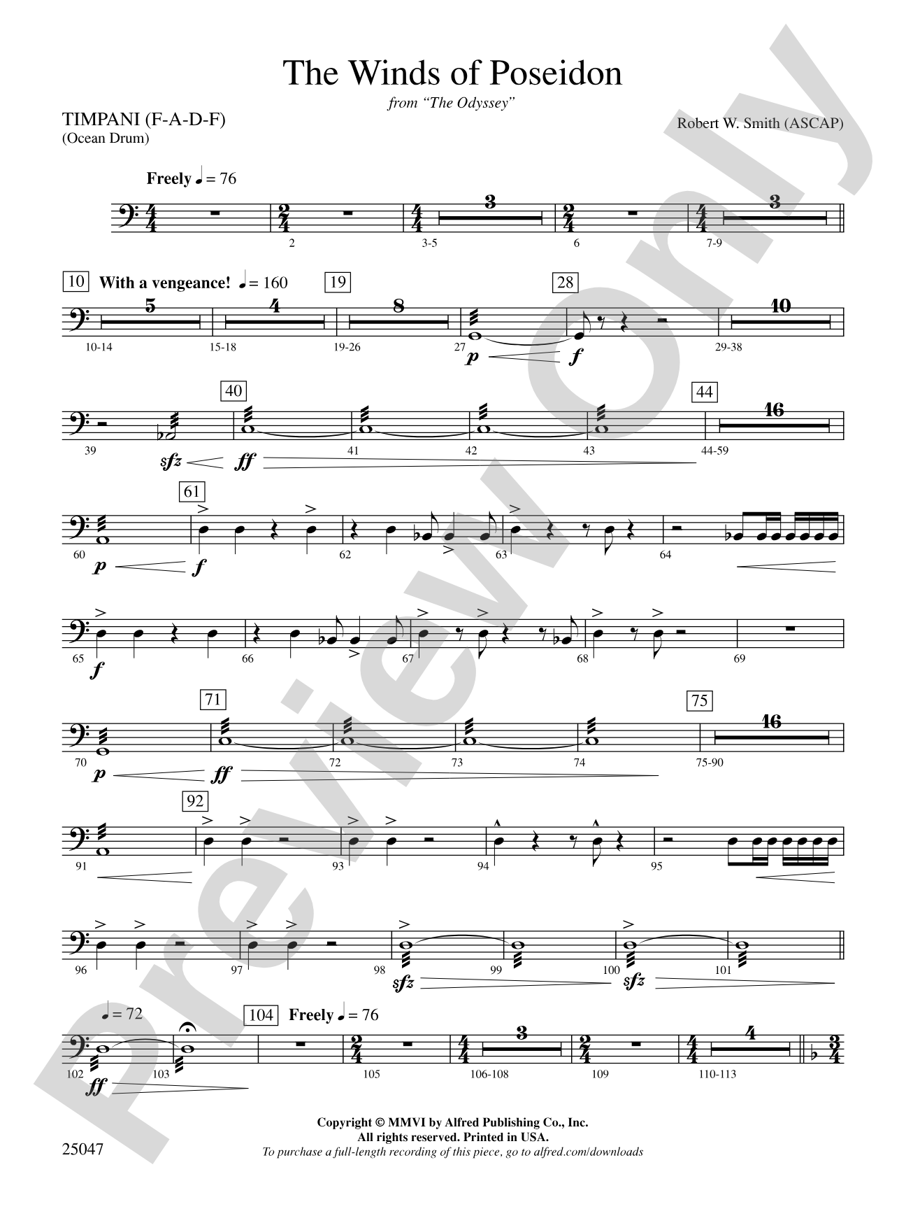 The Winds of Poseidon: Timpani