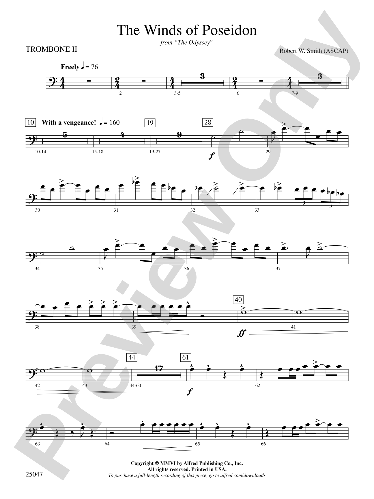 The Winds of Poseidon: 2nd Trombone