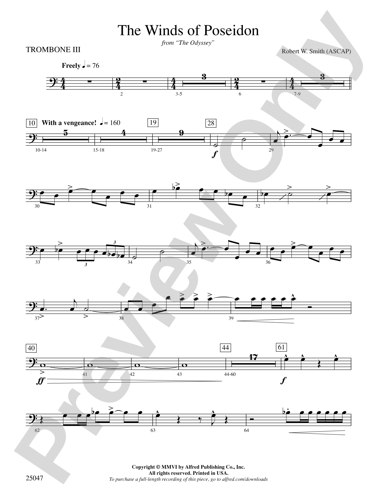 The Winds of Poseidon: 3rd Trombone