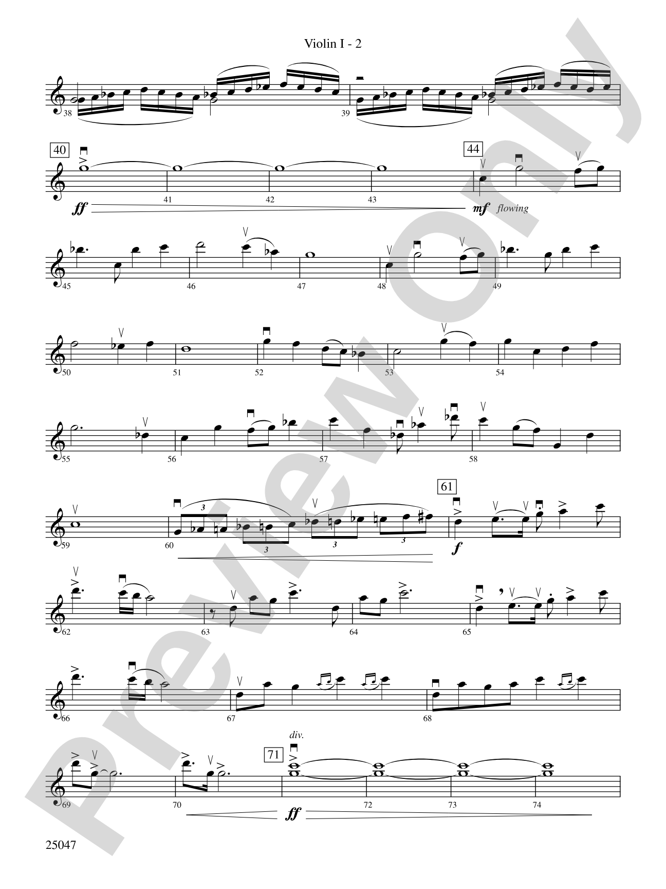 The Winds of Poseidon: 1st Violin