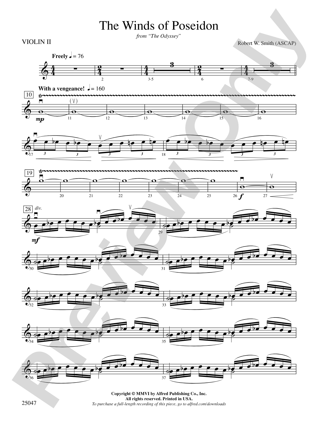The Winds of Poseidon: 2nd Violin