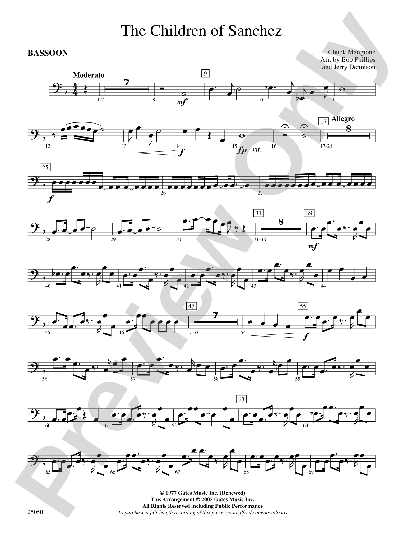The Children of Sanchez: Bassoon