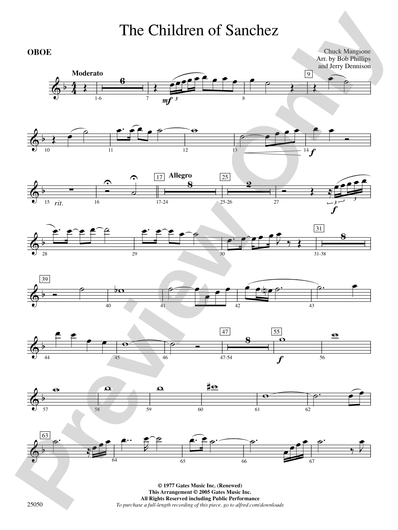 The Children of Sanchez: Oboe