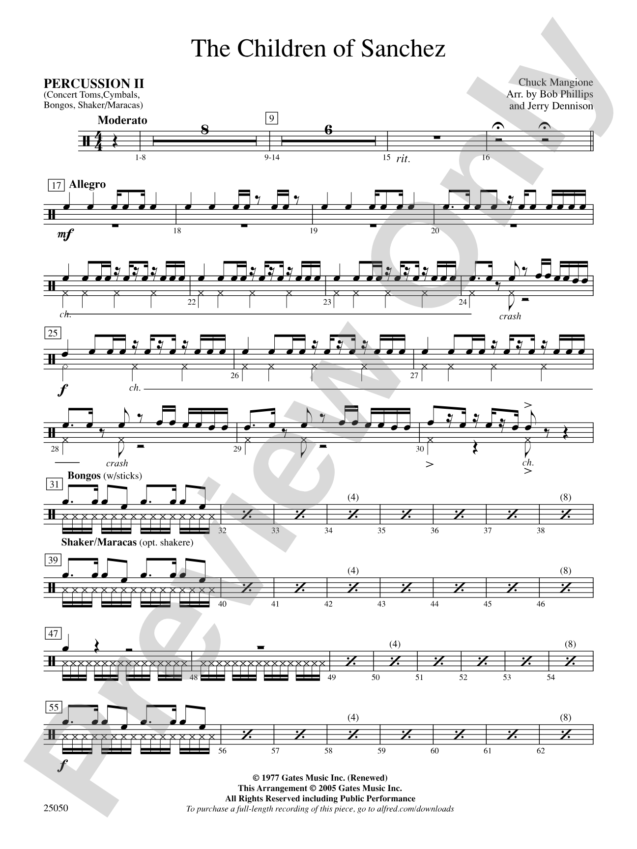 The Children of Sanchez: 2nd Percussion