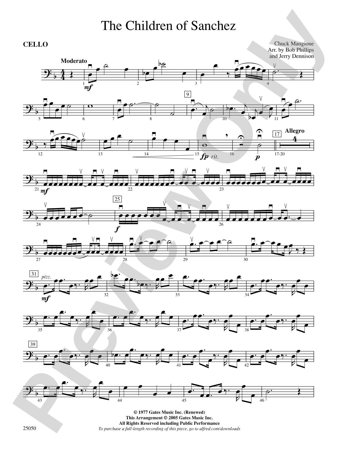 The Children of Sanchez: Cello