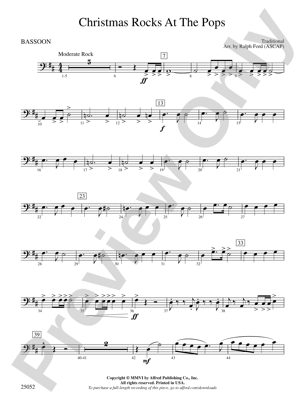 Christmas Rocks at the Pops: Bassoon