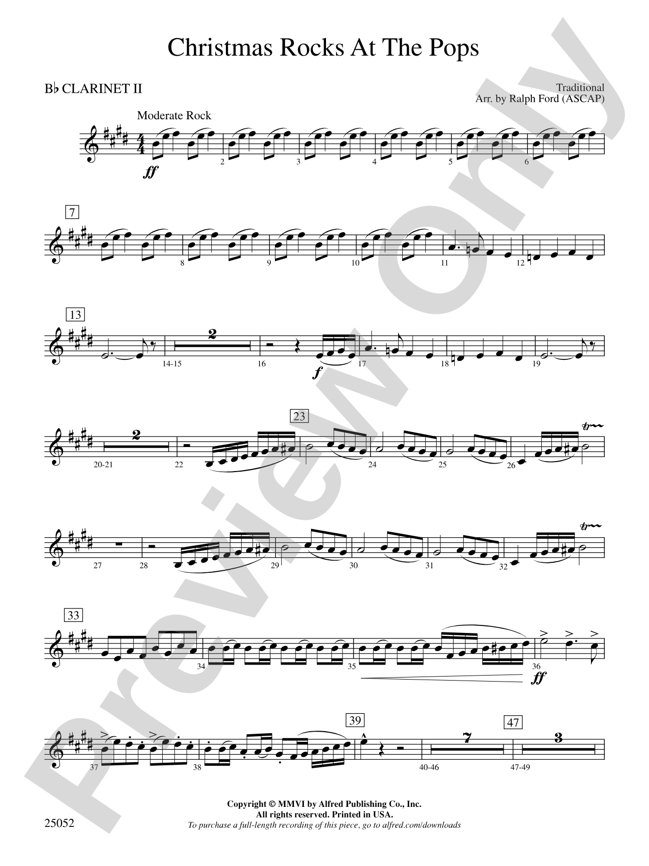 Christmas Rocks at the Pops: 2nd B-flat Clarinet