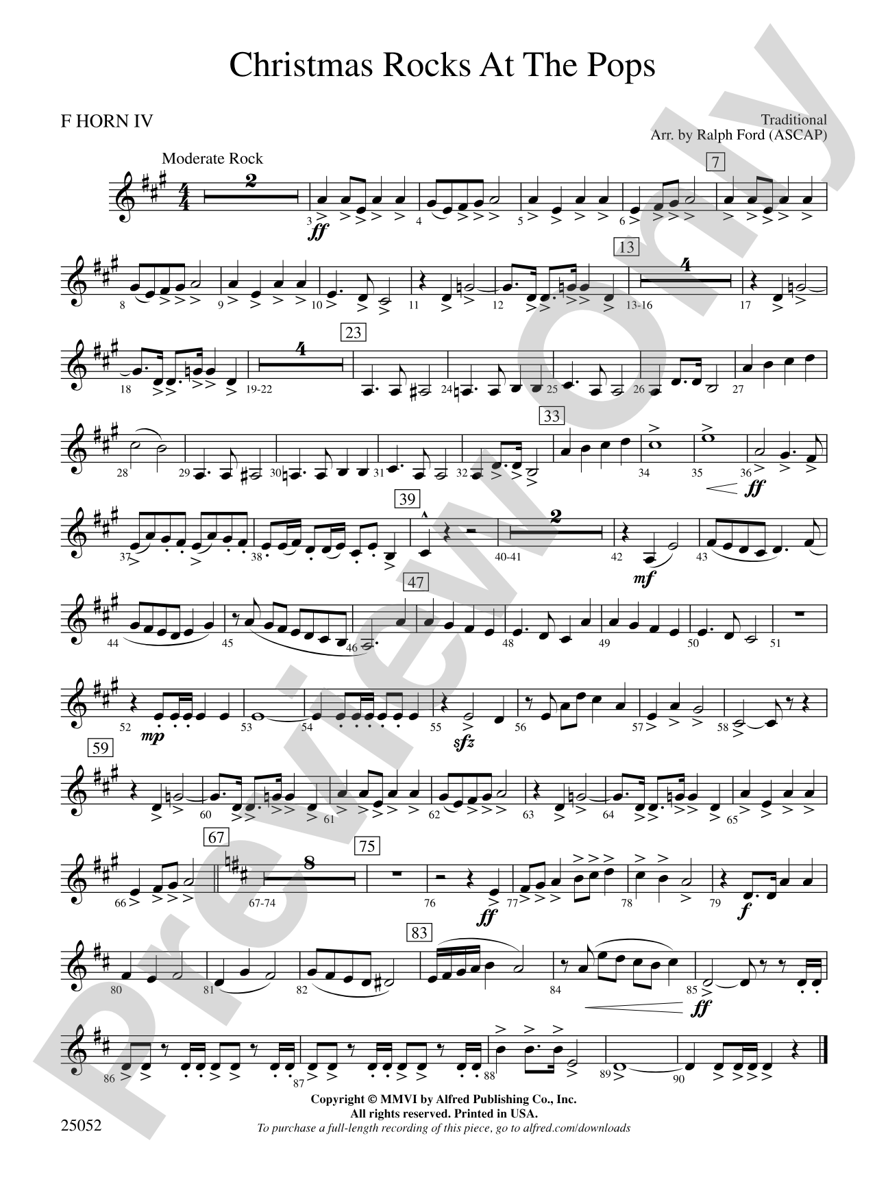 Christmas Rocks at the Pops: 4th F Horn