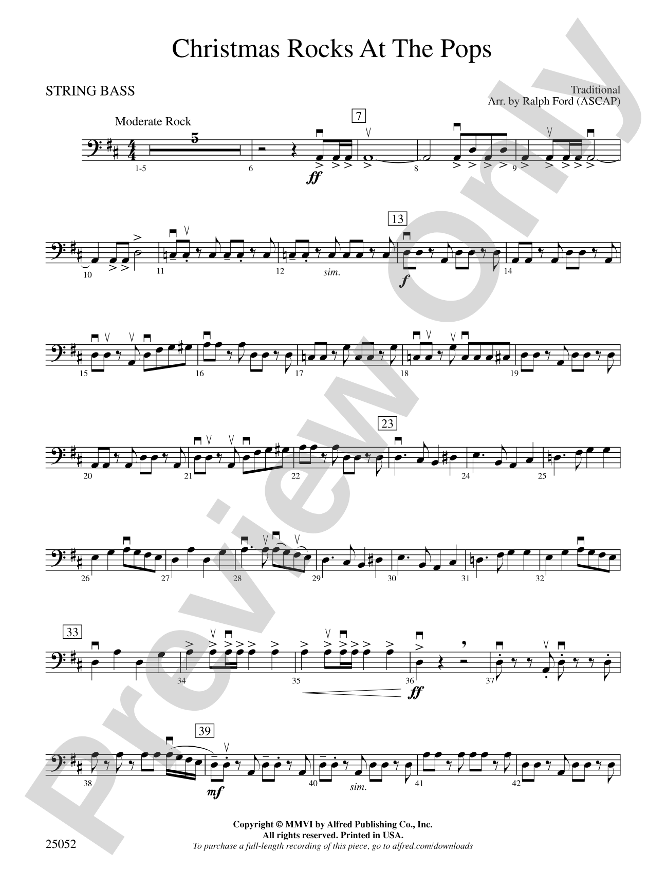Christmas Rocks at the Pops: String Bass