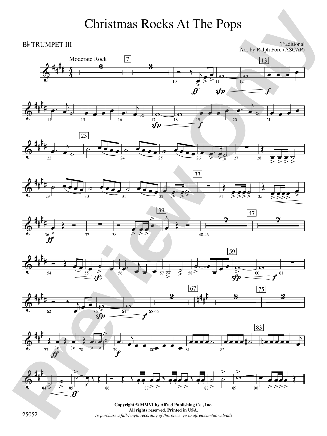 Christmas Rocks at the Pops: 3rd B-flat Trumpet