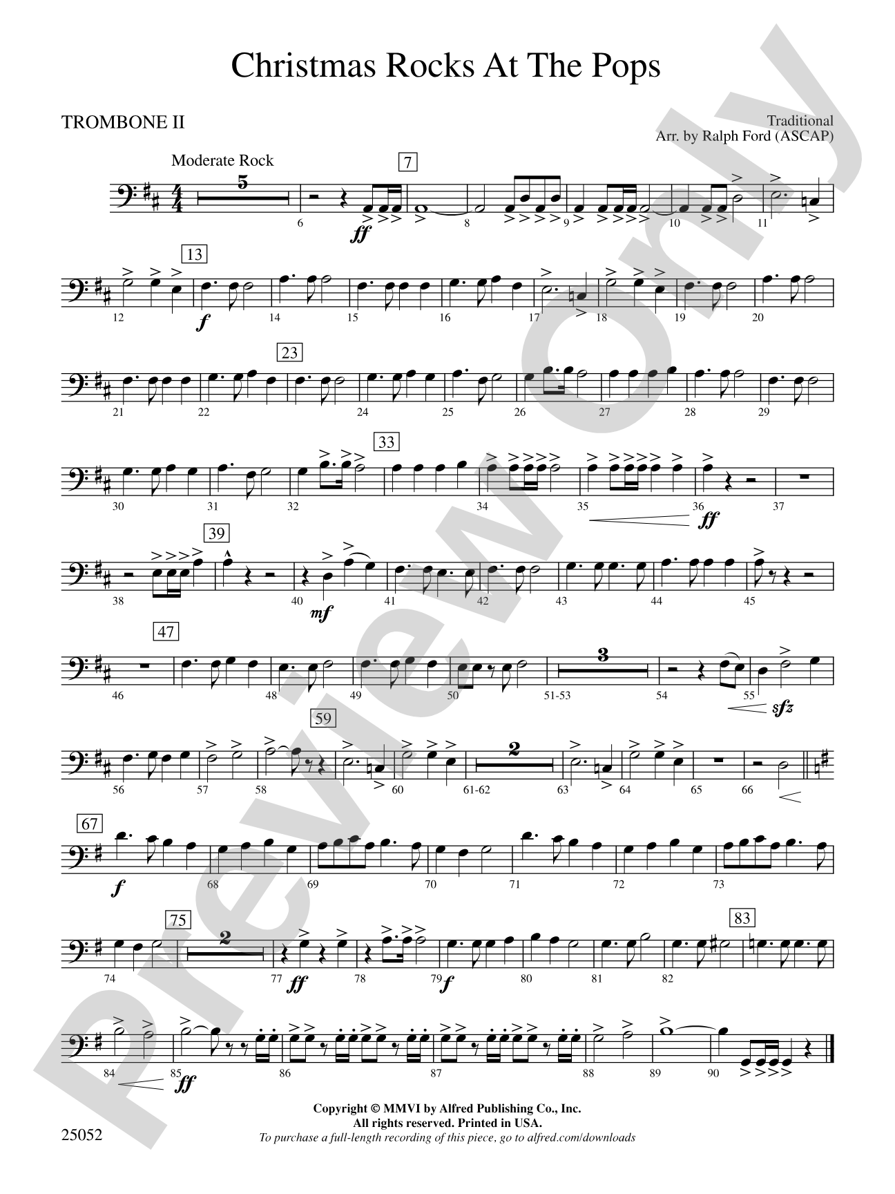 Christmas Rocks at the Pops: 2nd Trombone