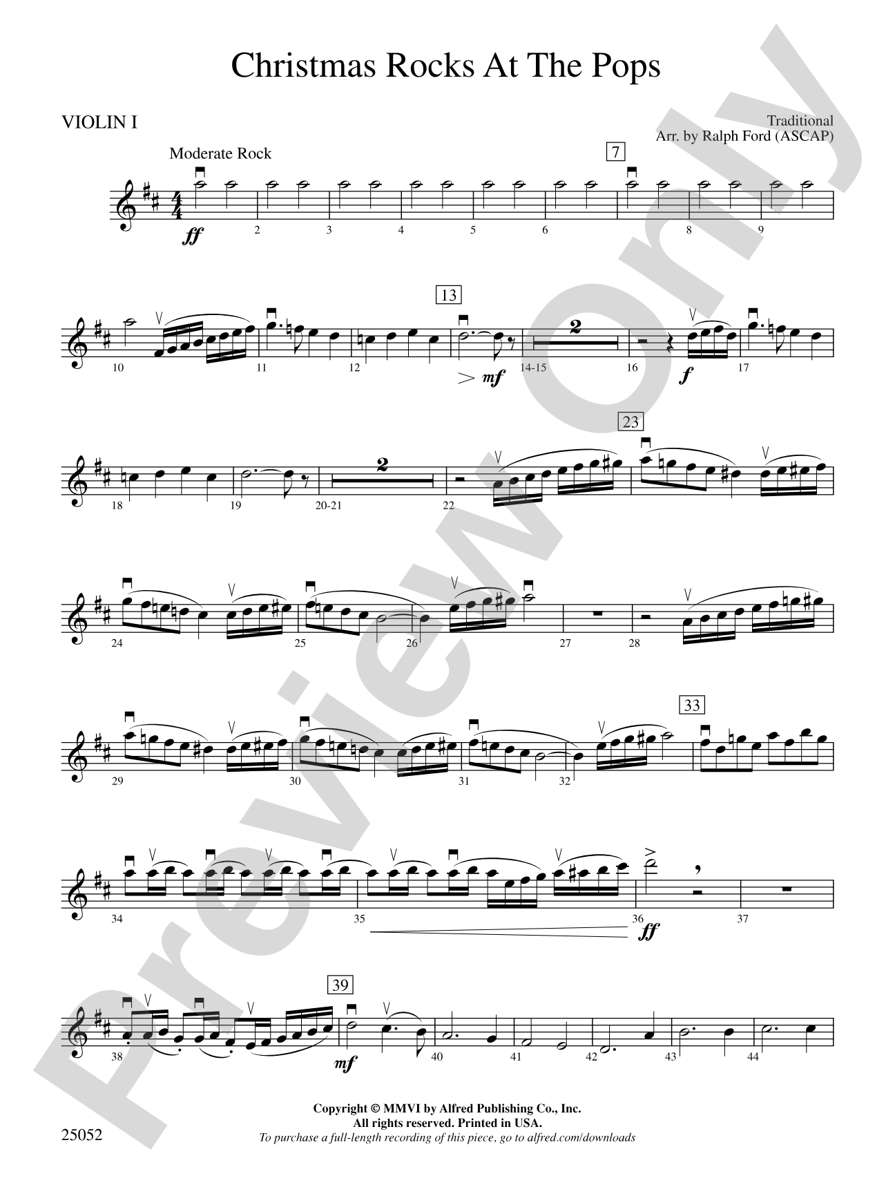 Christmas Rocks at the Pops: 1st Violin