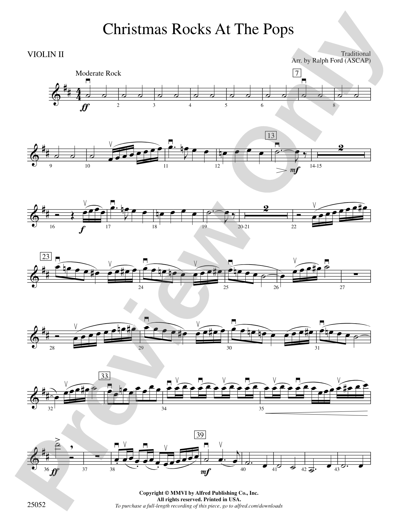 Christmas Rocks at the Pops: 2nd Violin