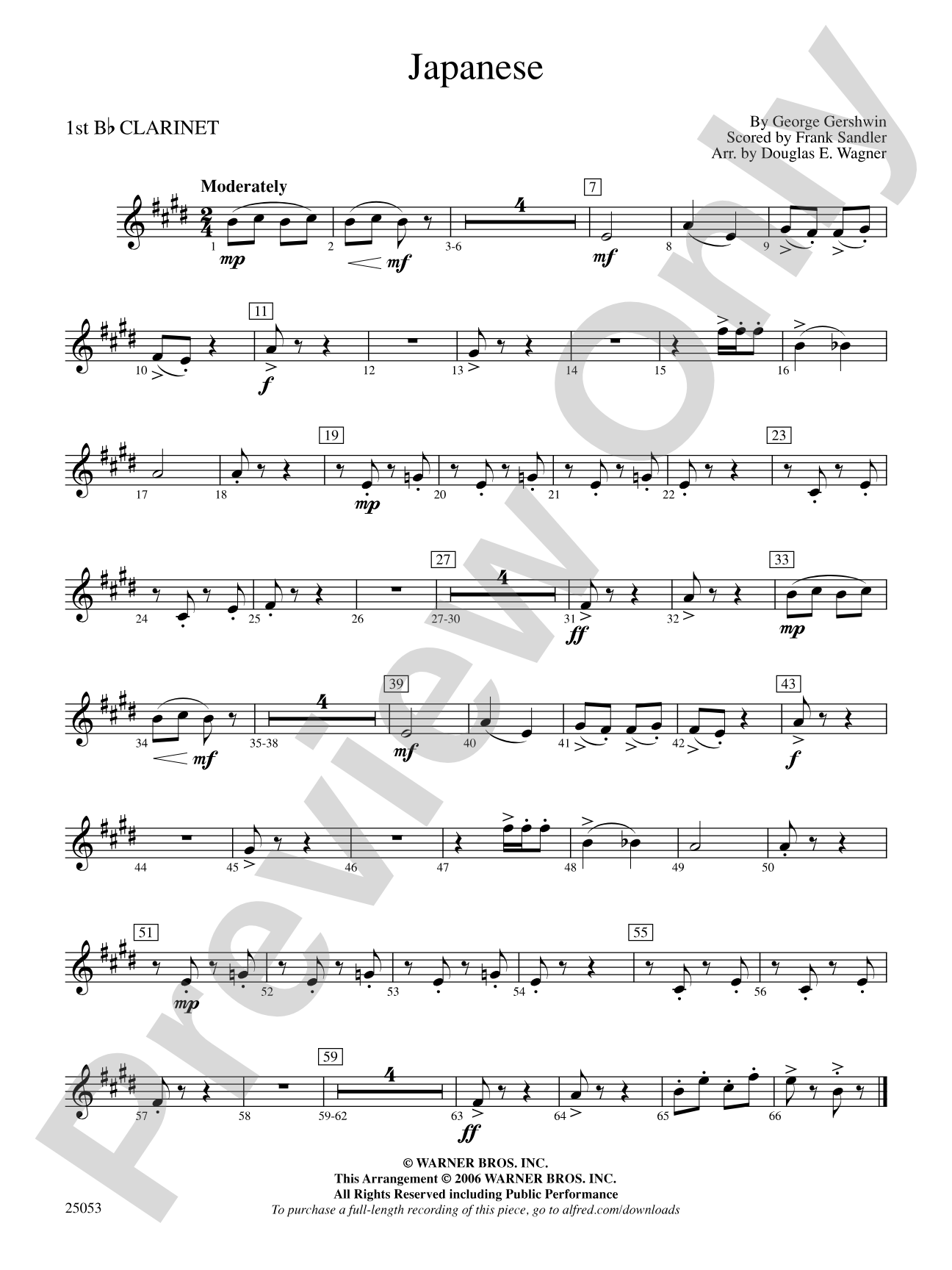 Japanese: 1st B-flat Clarinet