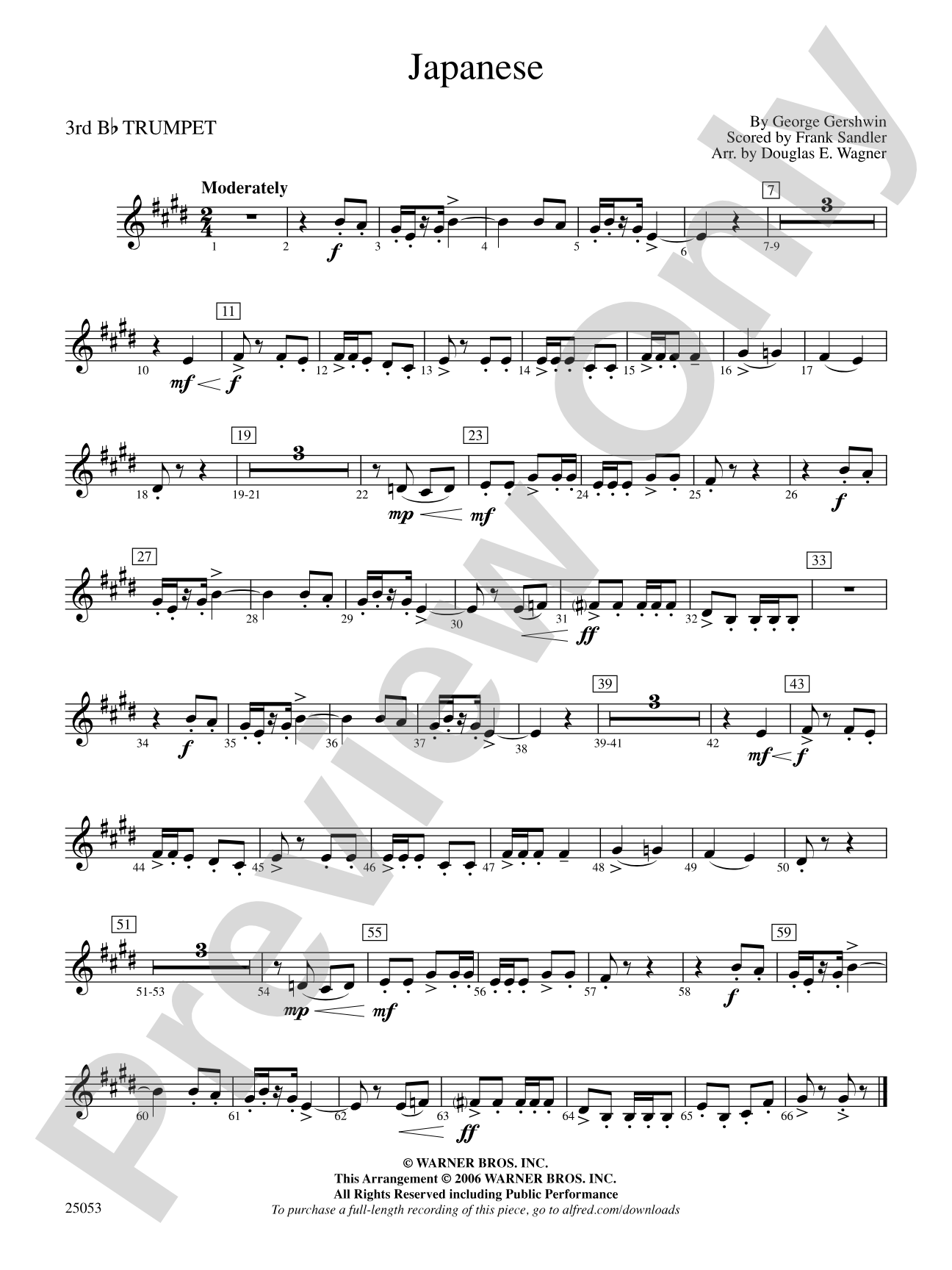 Japanese: 3rd B-flat Trumpet