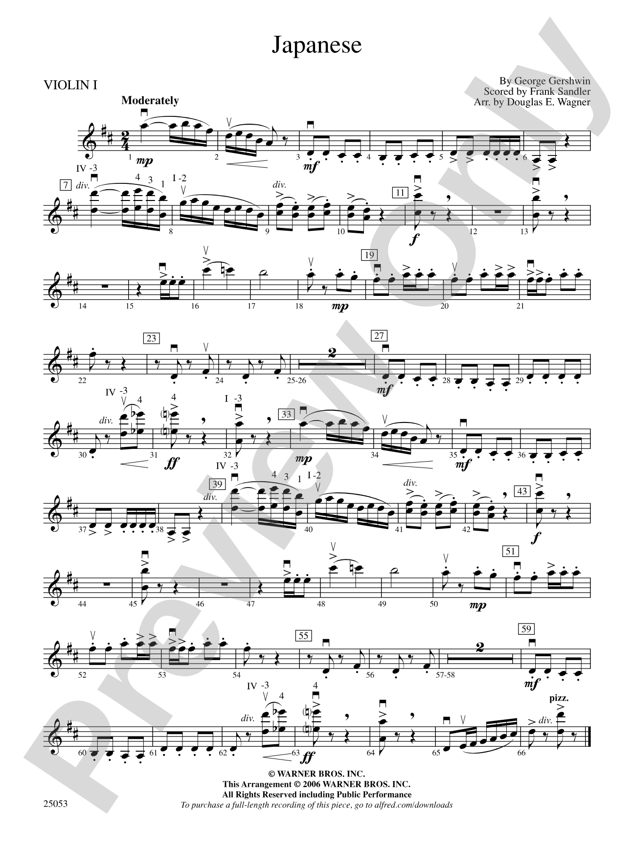 Japanese: 1st Violin