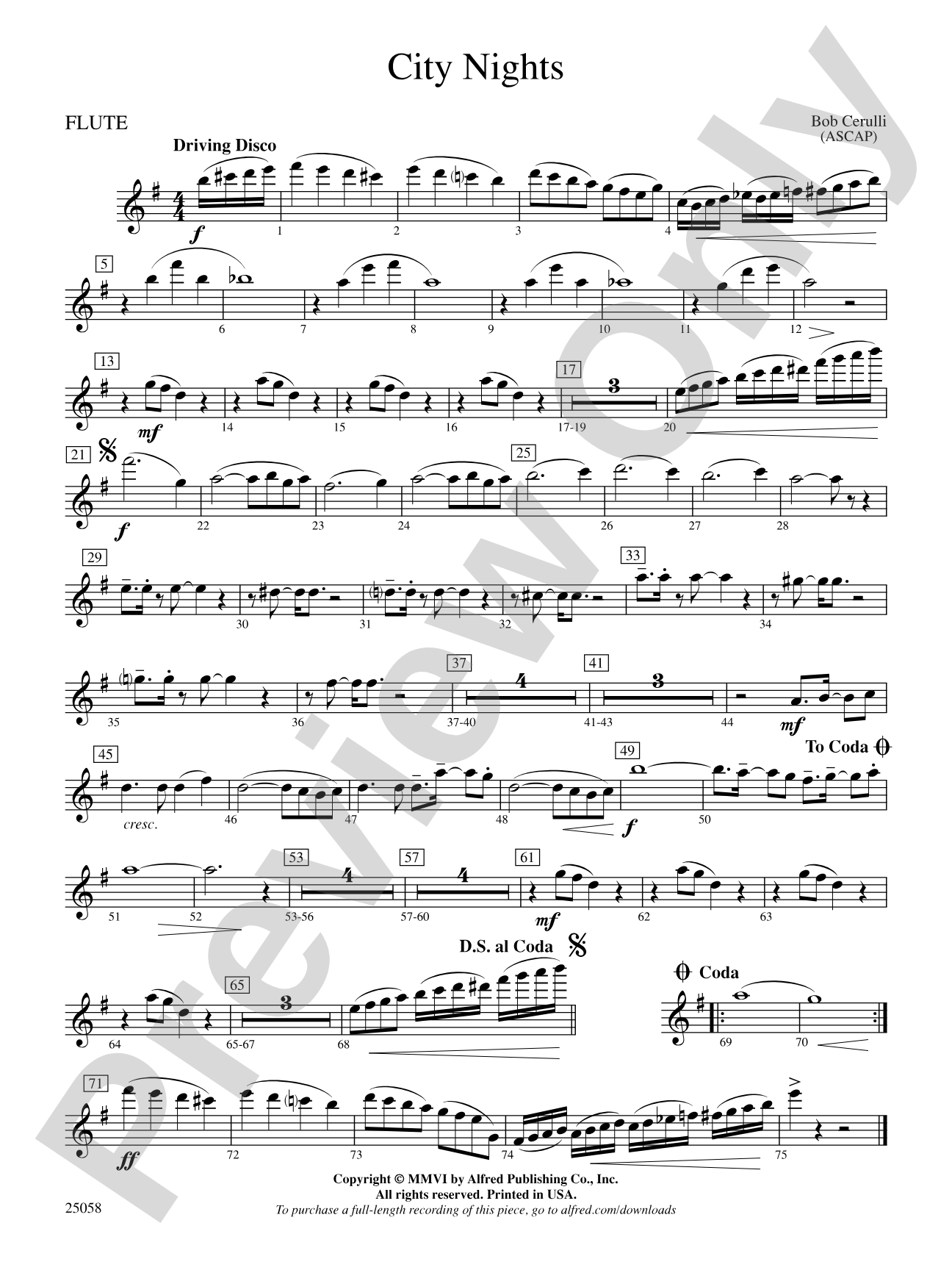 City Nights: Flute