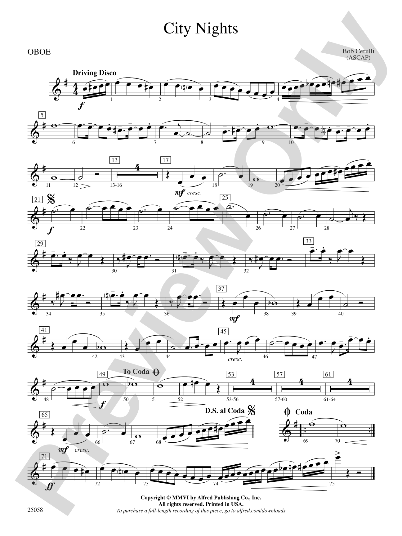 City Nights: Oboe