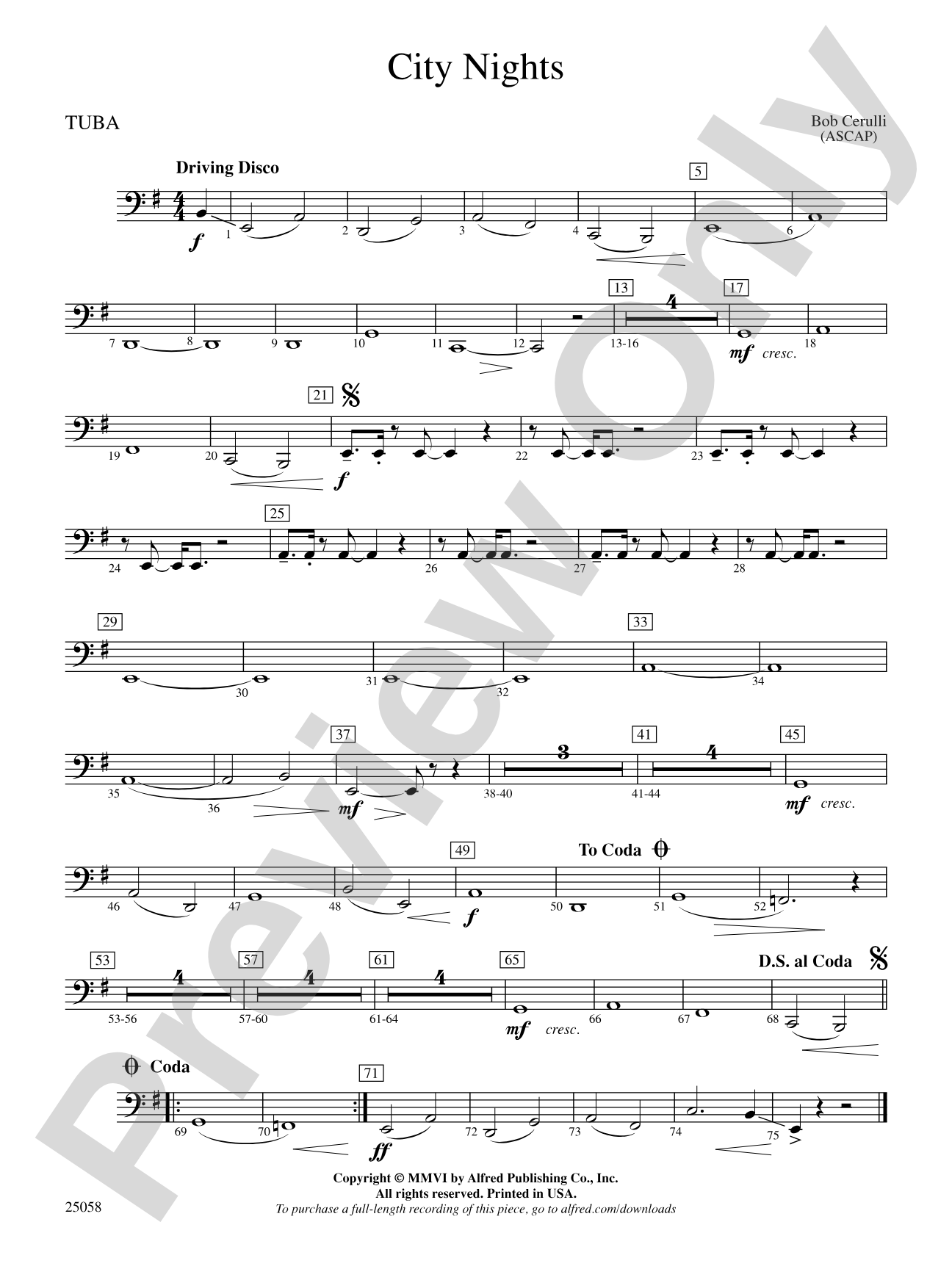 City Nights: Tuba