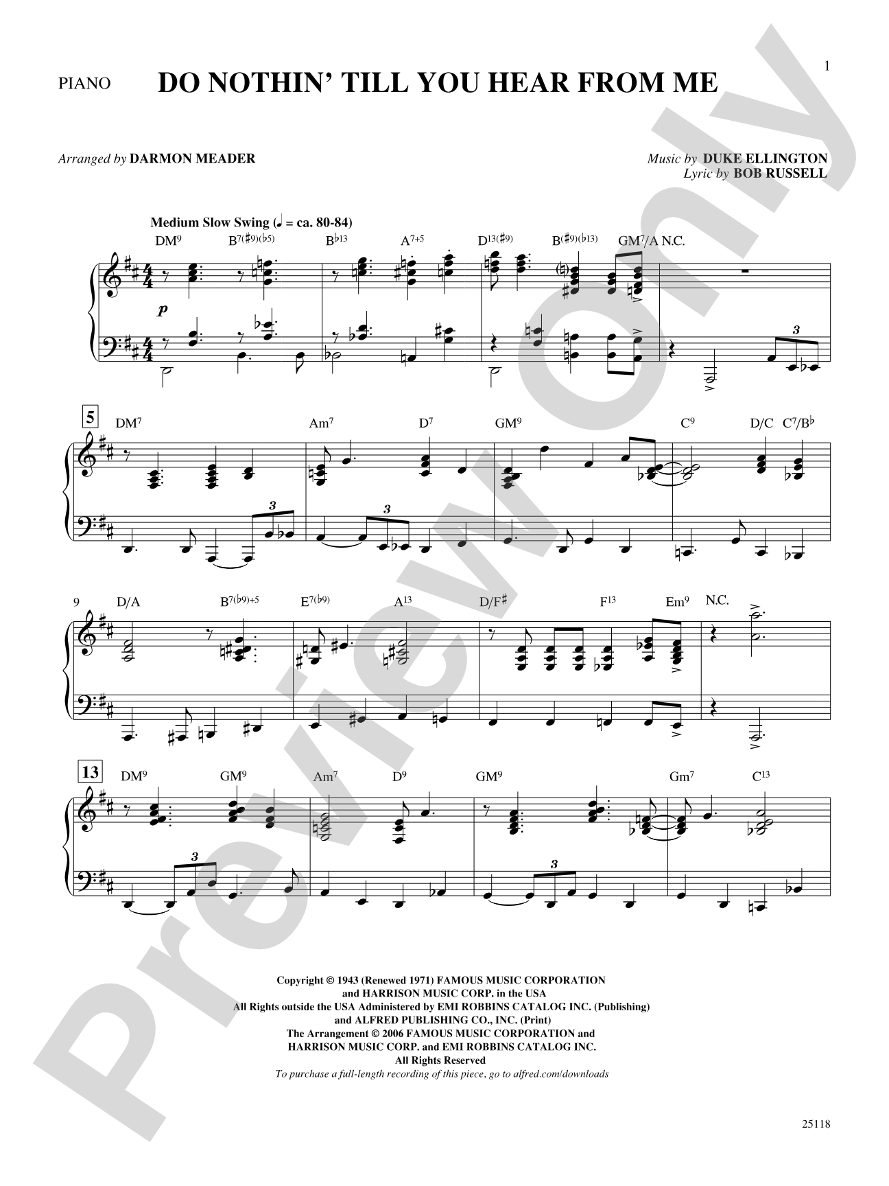 Do Nothin' Till You Hear from Me: Choral SoundPax