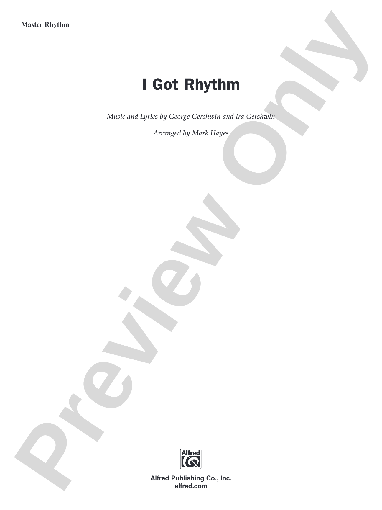 I Got Rhythm: Choral SoundPax