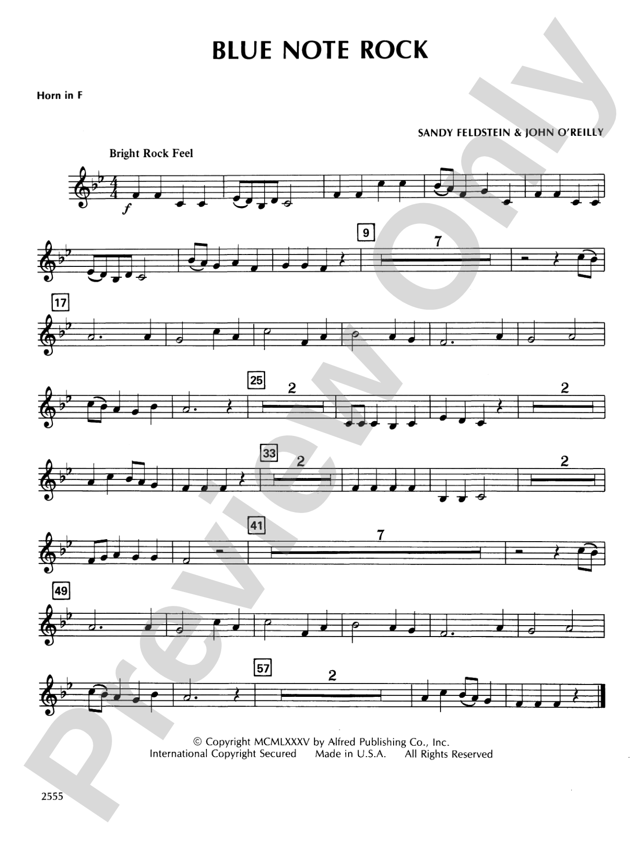 Blue Note Rock: 1st F Horn