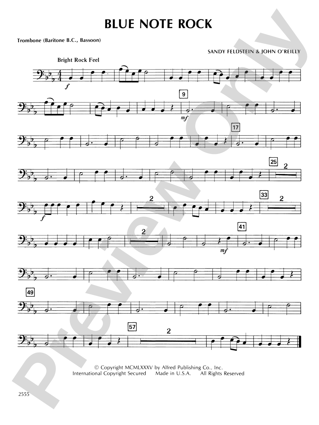 Blue Note Rock: 1st Trombone
