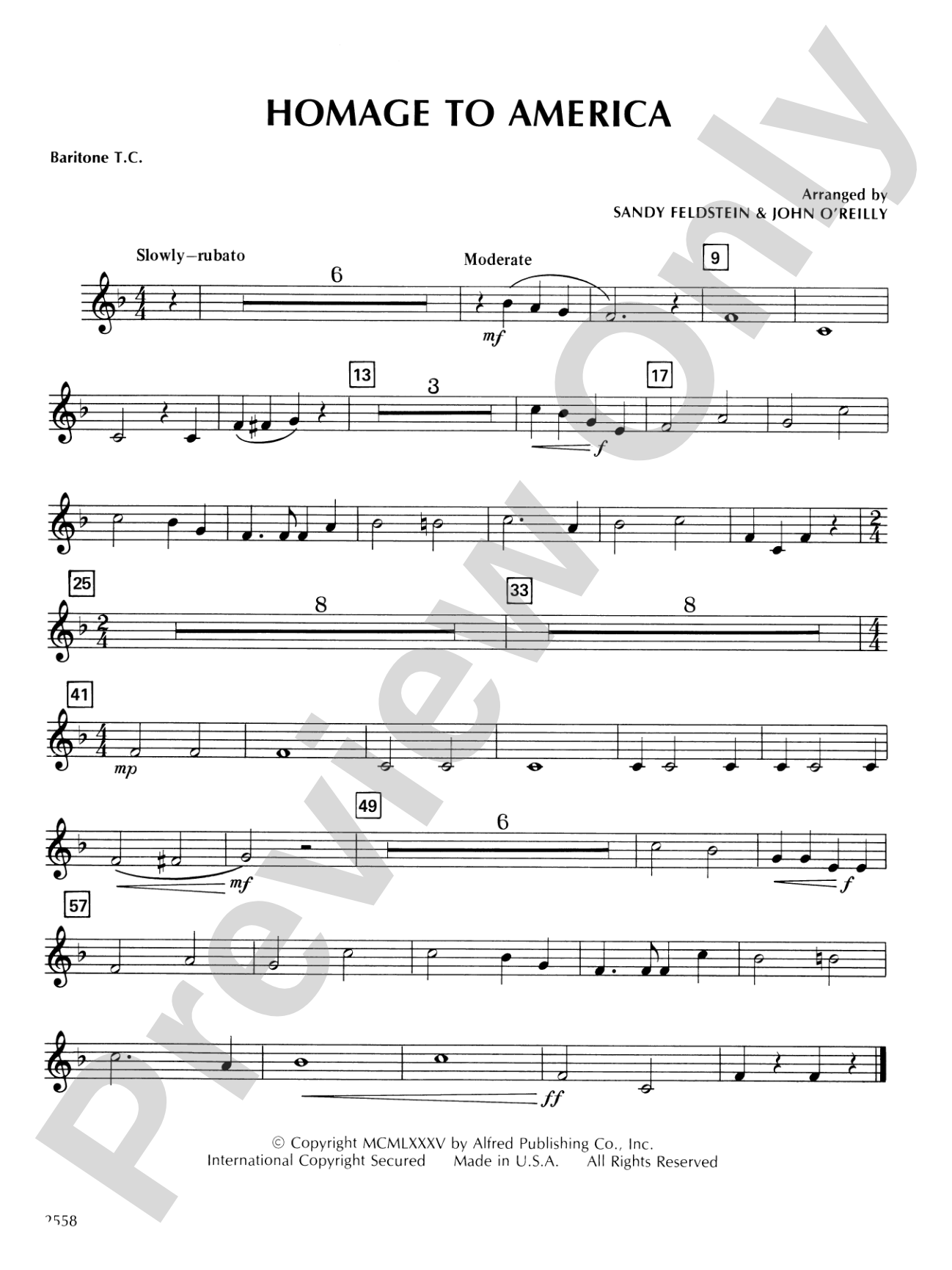 Homage to America: Baritone T.C.