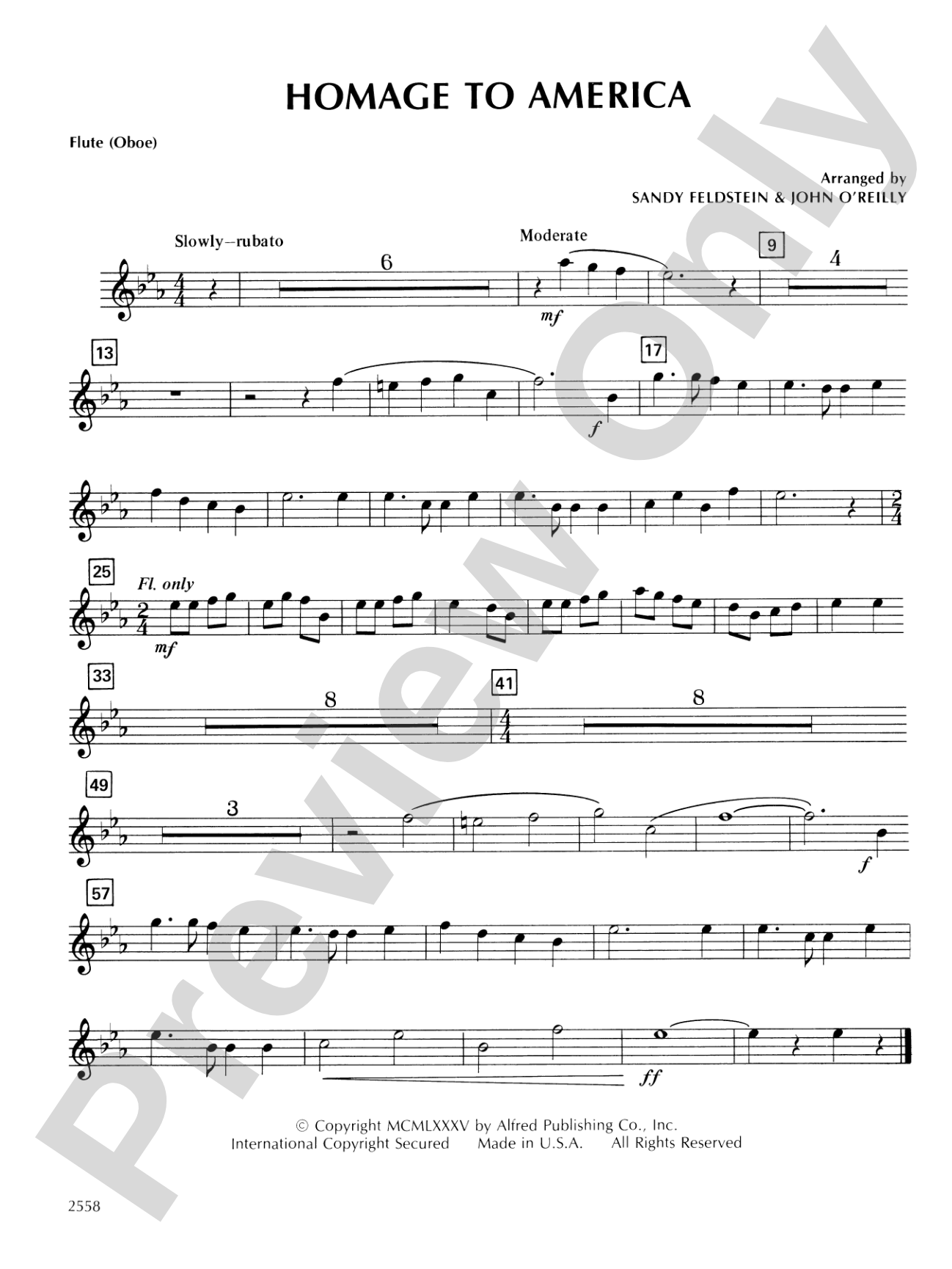 Homage to America: Flute