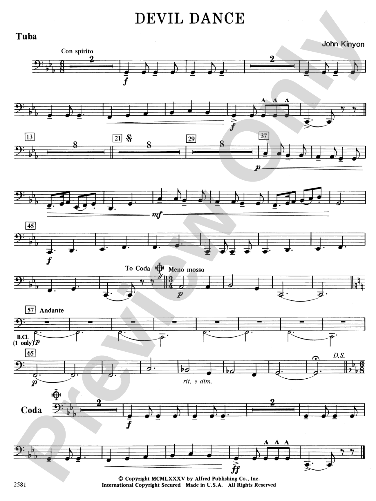 Devil Dance: Tuba