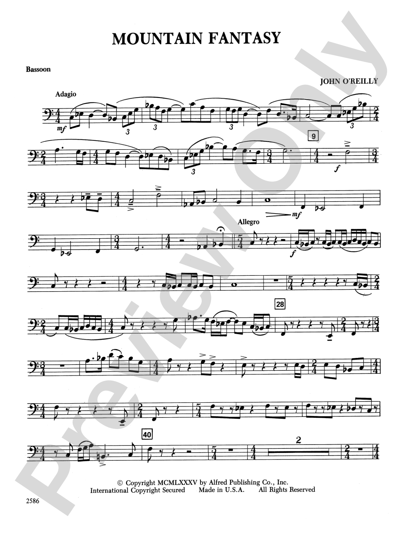 Mountain Fantasy: Bassoon
