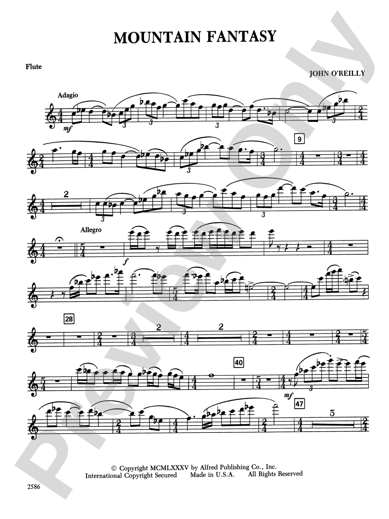 Mountain Fantasy: Flute