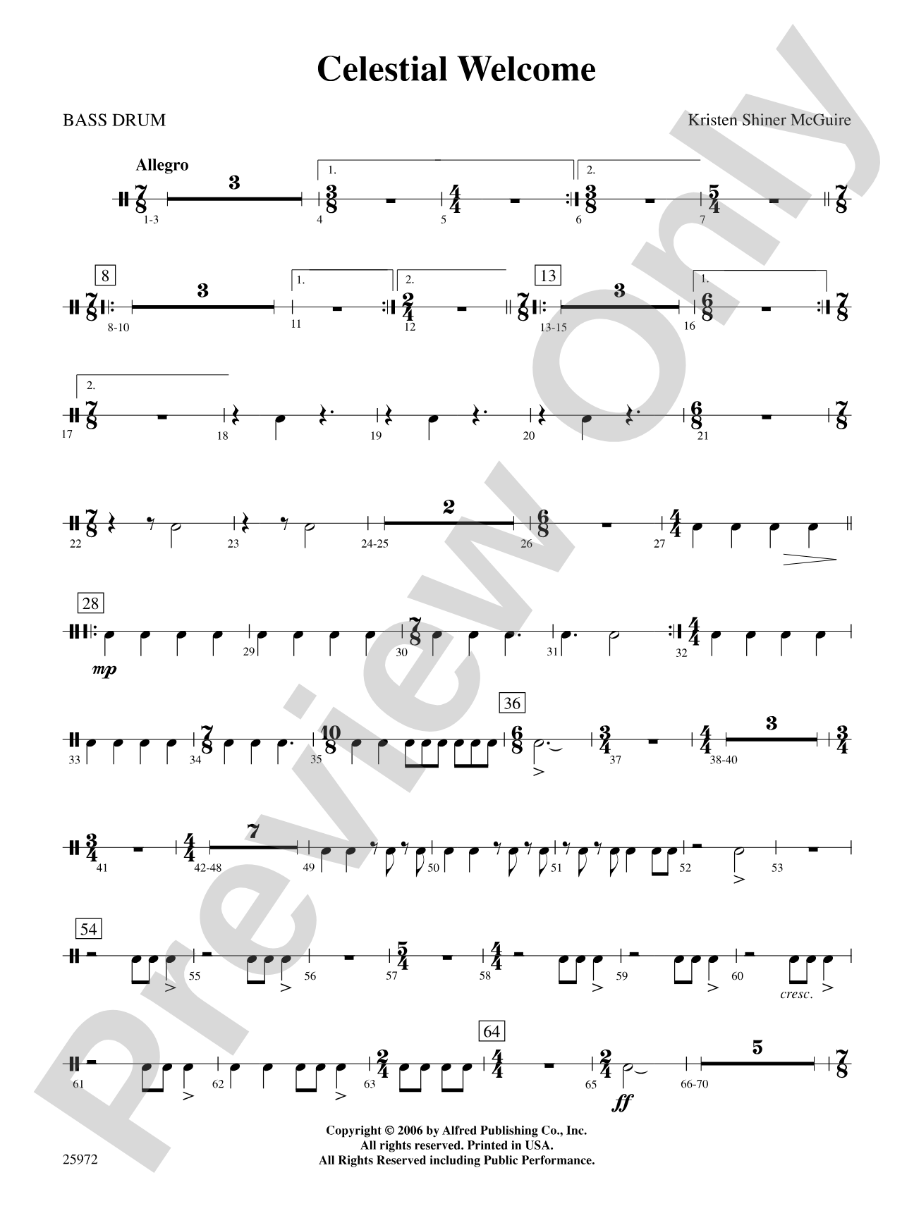 Celestial Welcome: Bass Drum