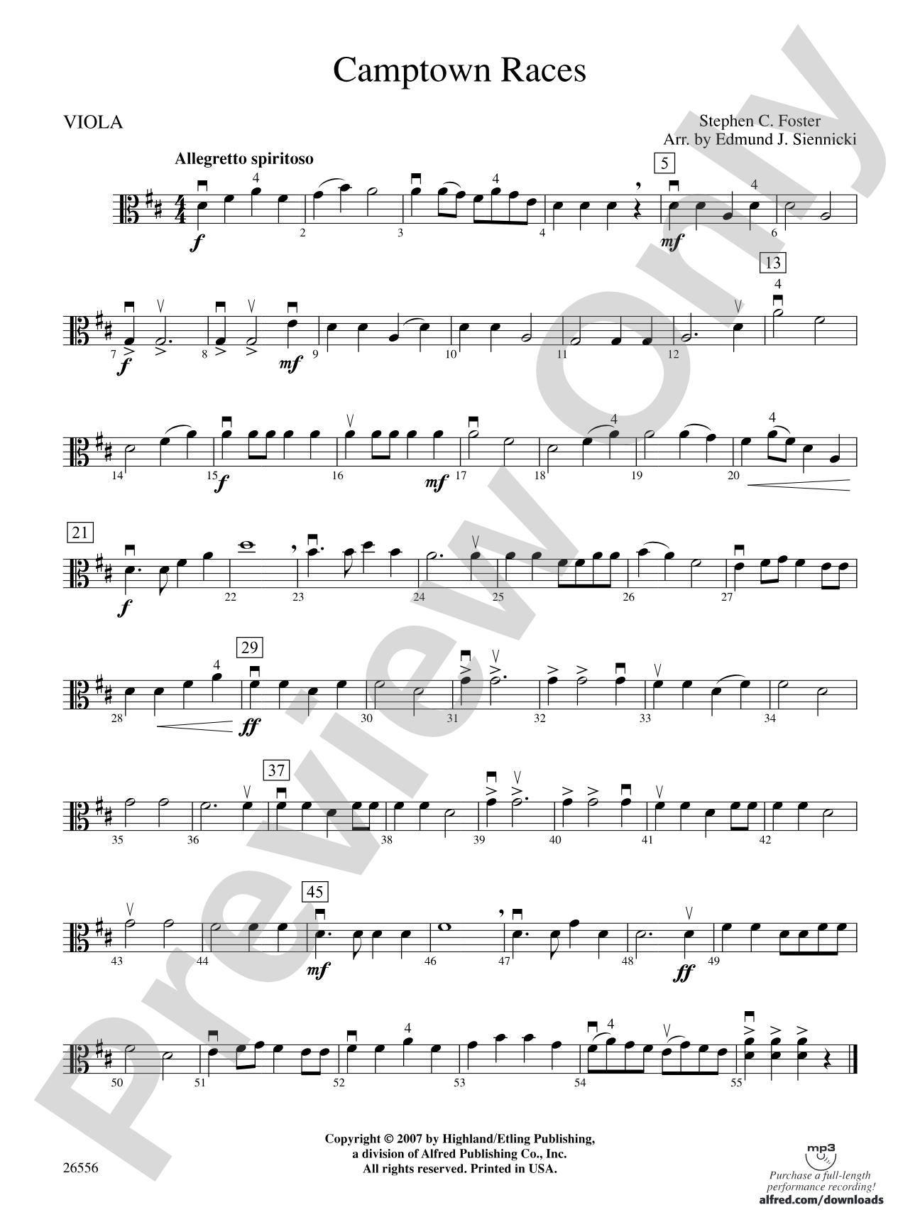 Camptown Races: Viola