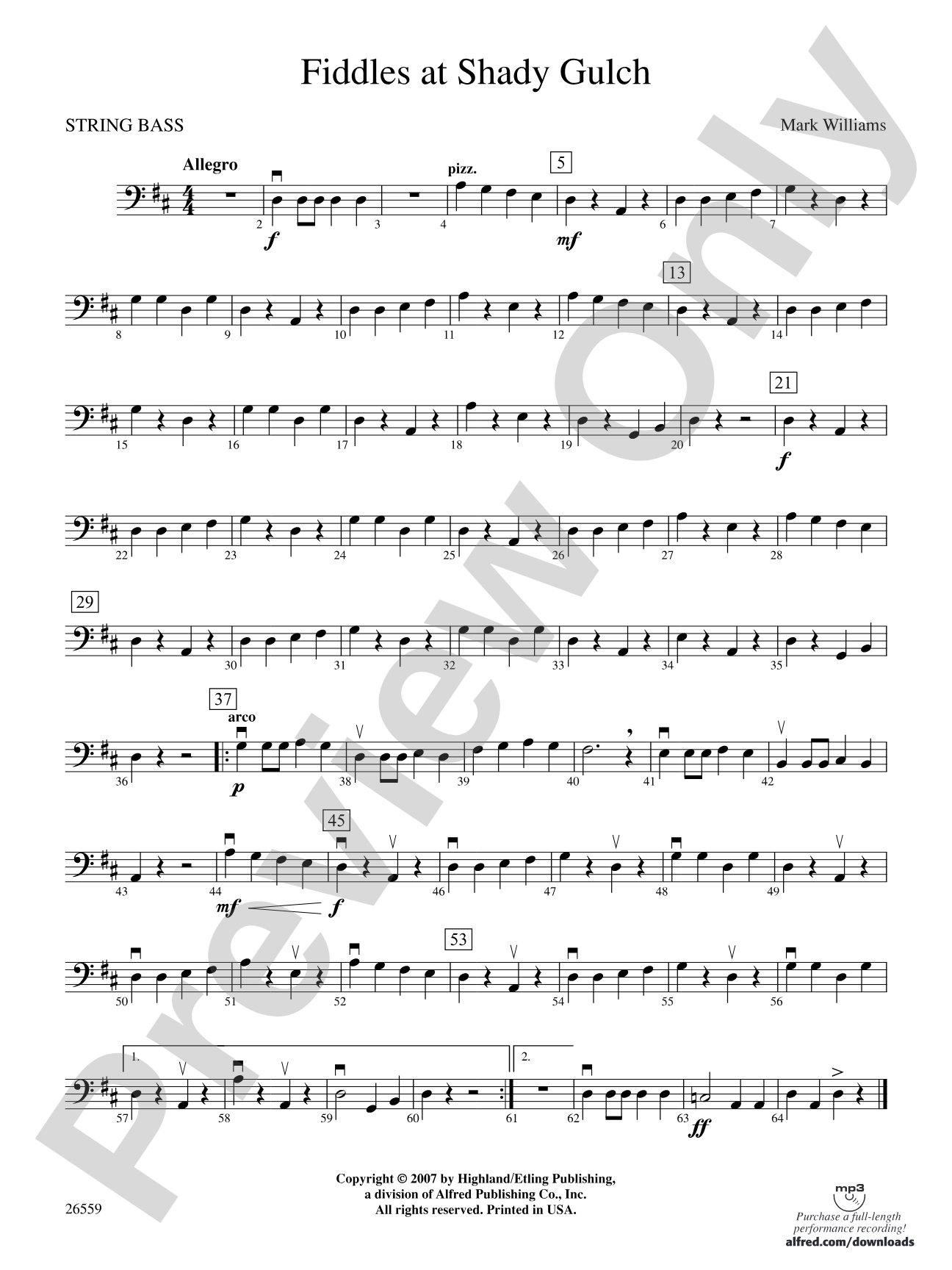 Fiddles at Shady Gulch: String Bass