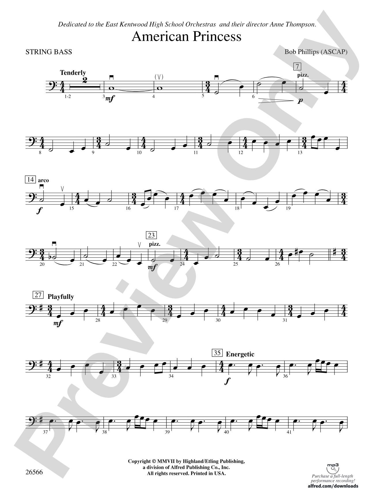 American Princess: String Bass