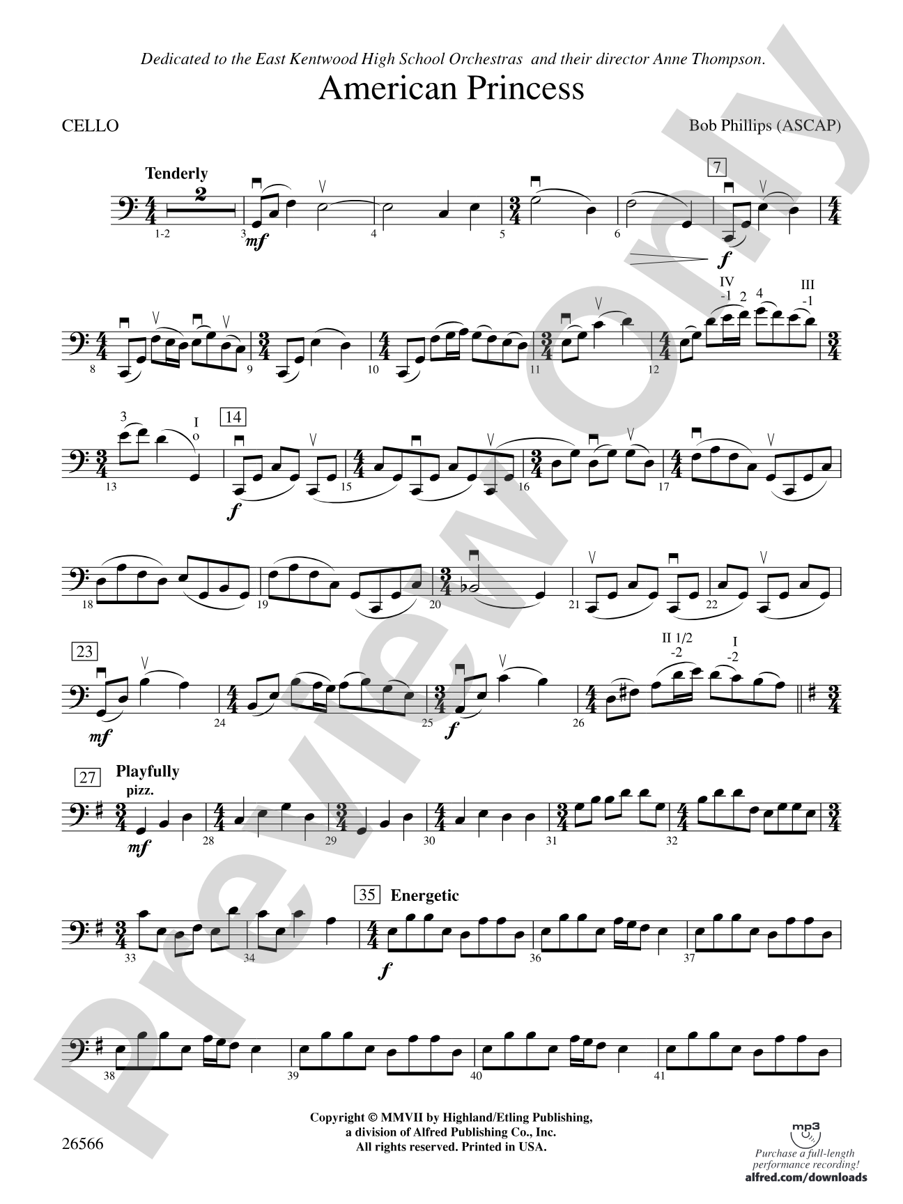 American Princess: Cello