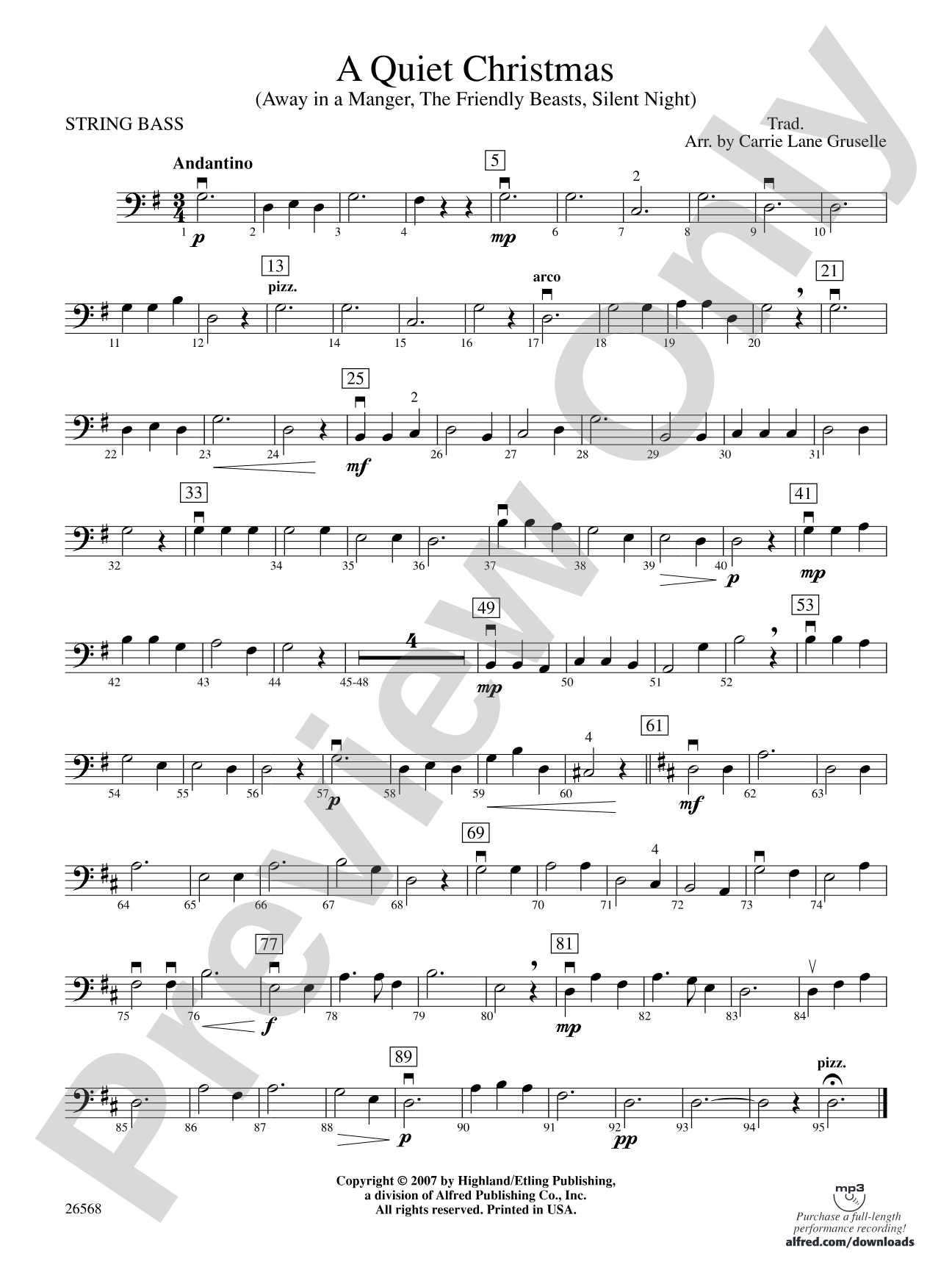 A Quiet Christmas: String Bass