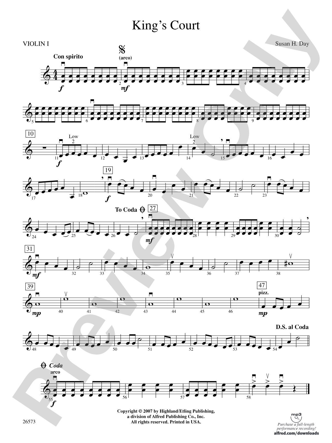 King's Court: 1st Violin