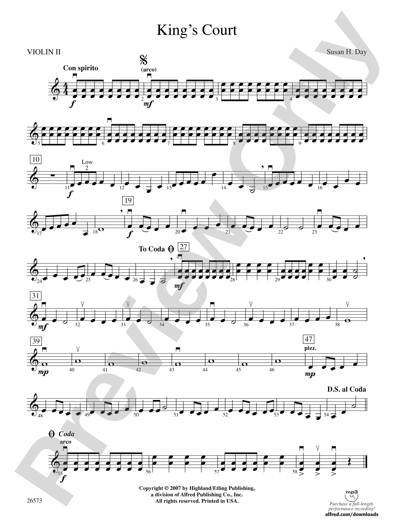 King's Court: 2nd Violin