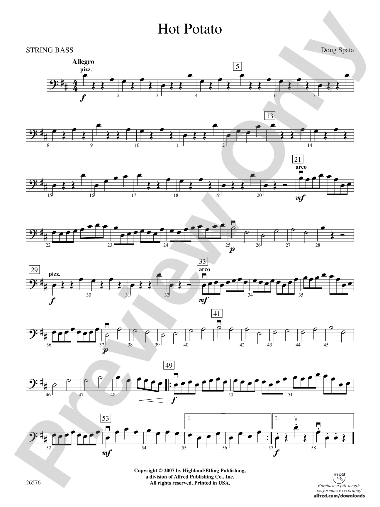 Hot Potato: String Bass