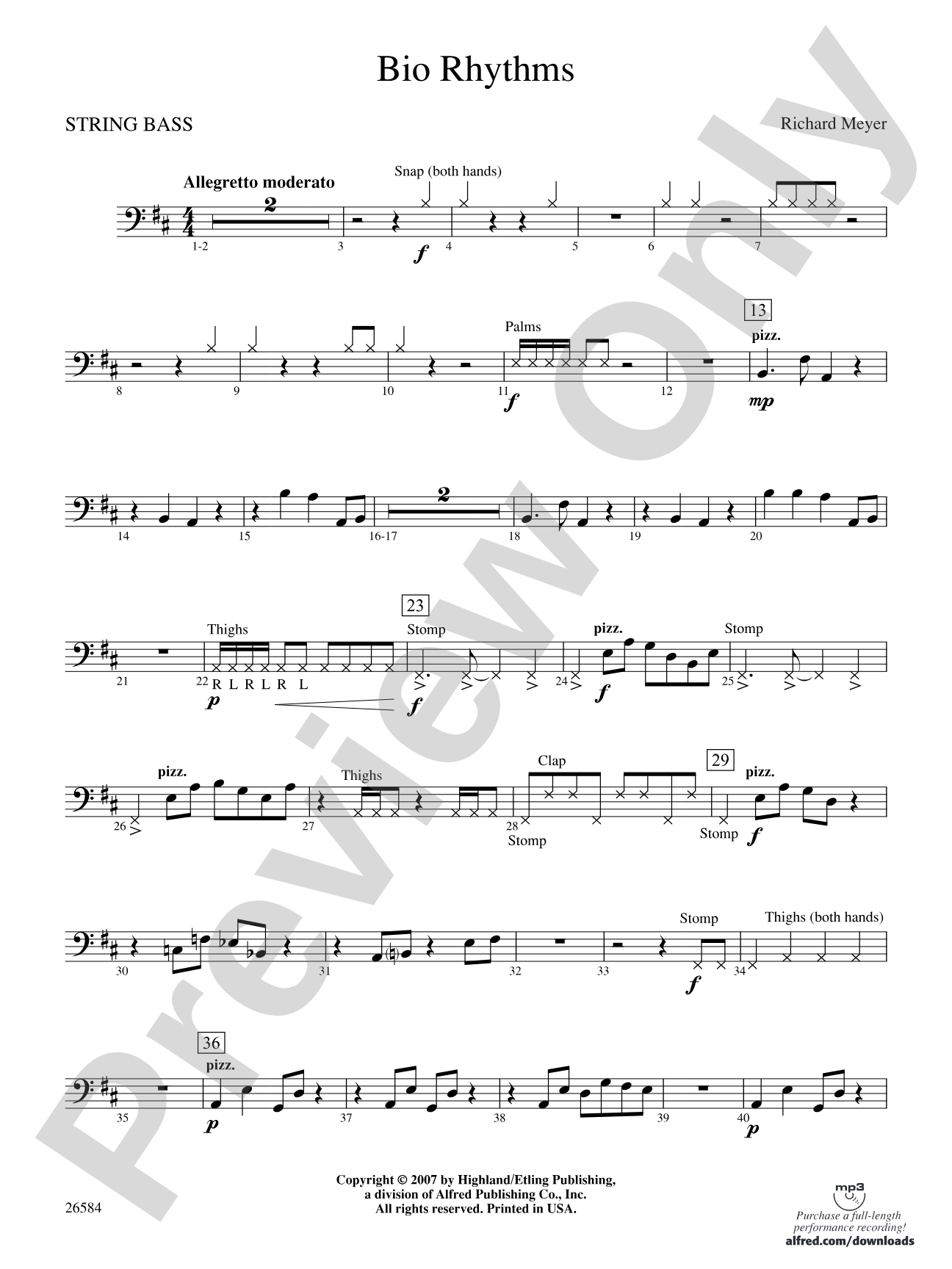 Bio Rhythms: String Bass