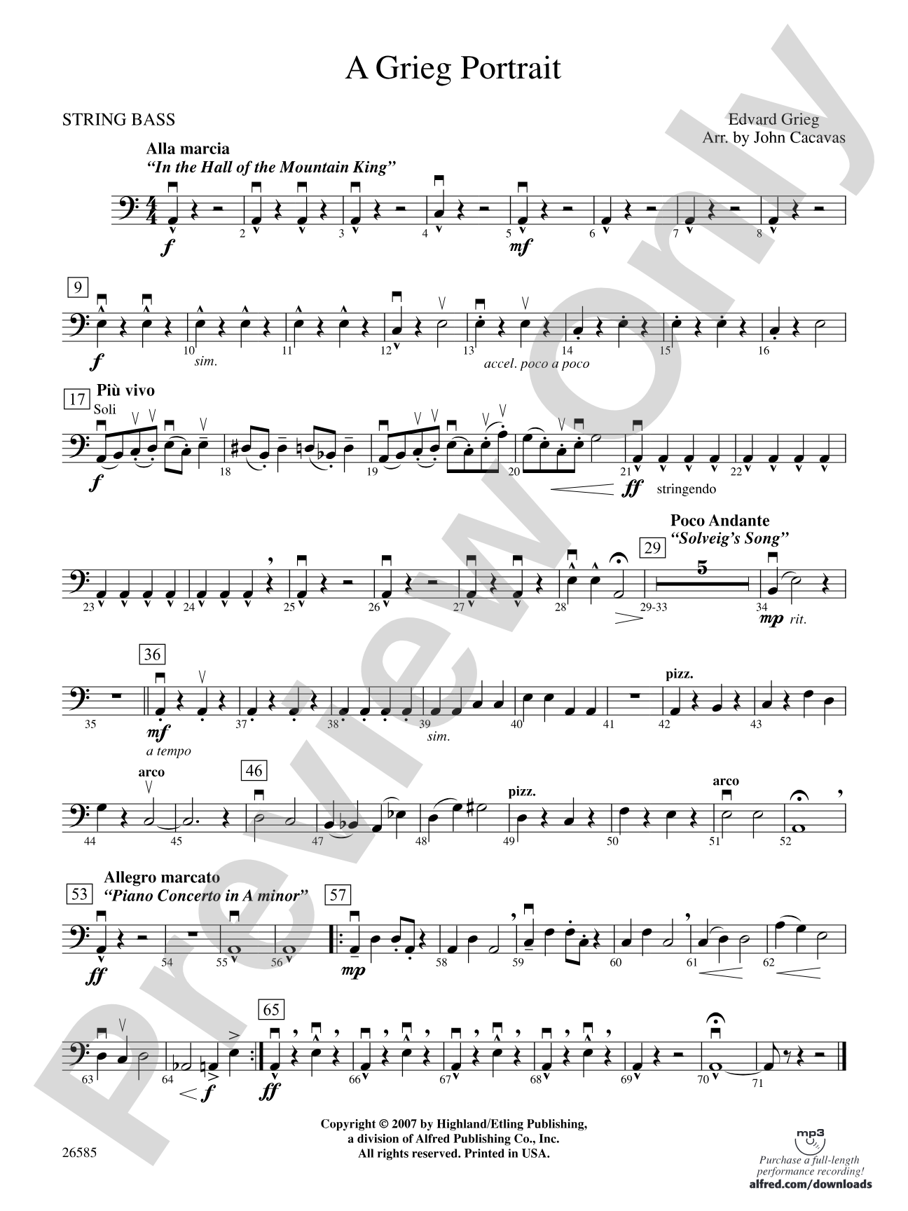 A Grieg Portrait: String Bass