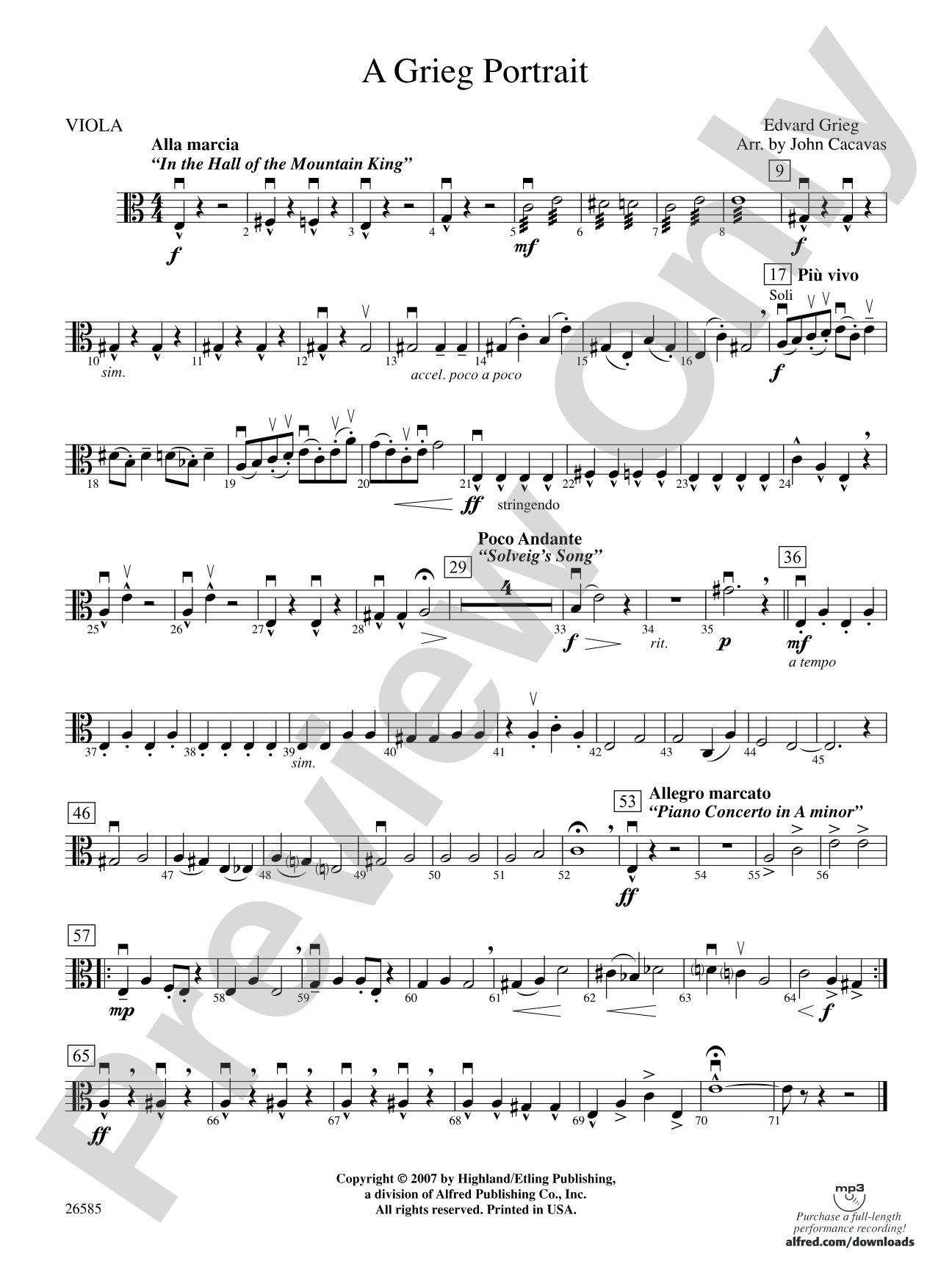A Grieg Portrait: Viola