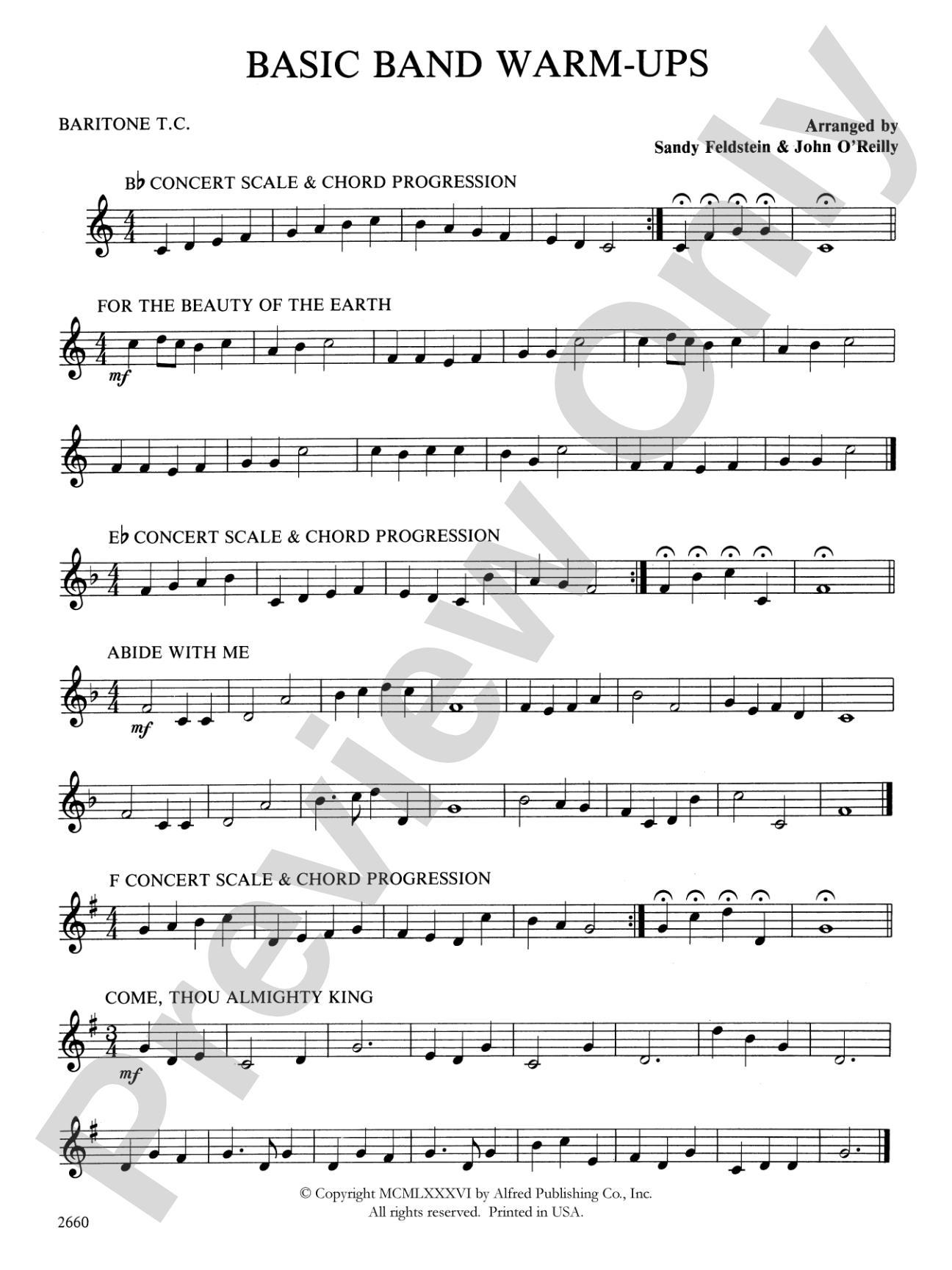 Basic Band Warm-ups: Baritone T.C.