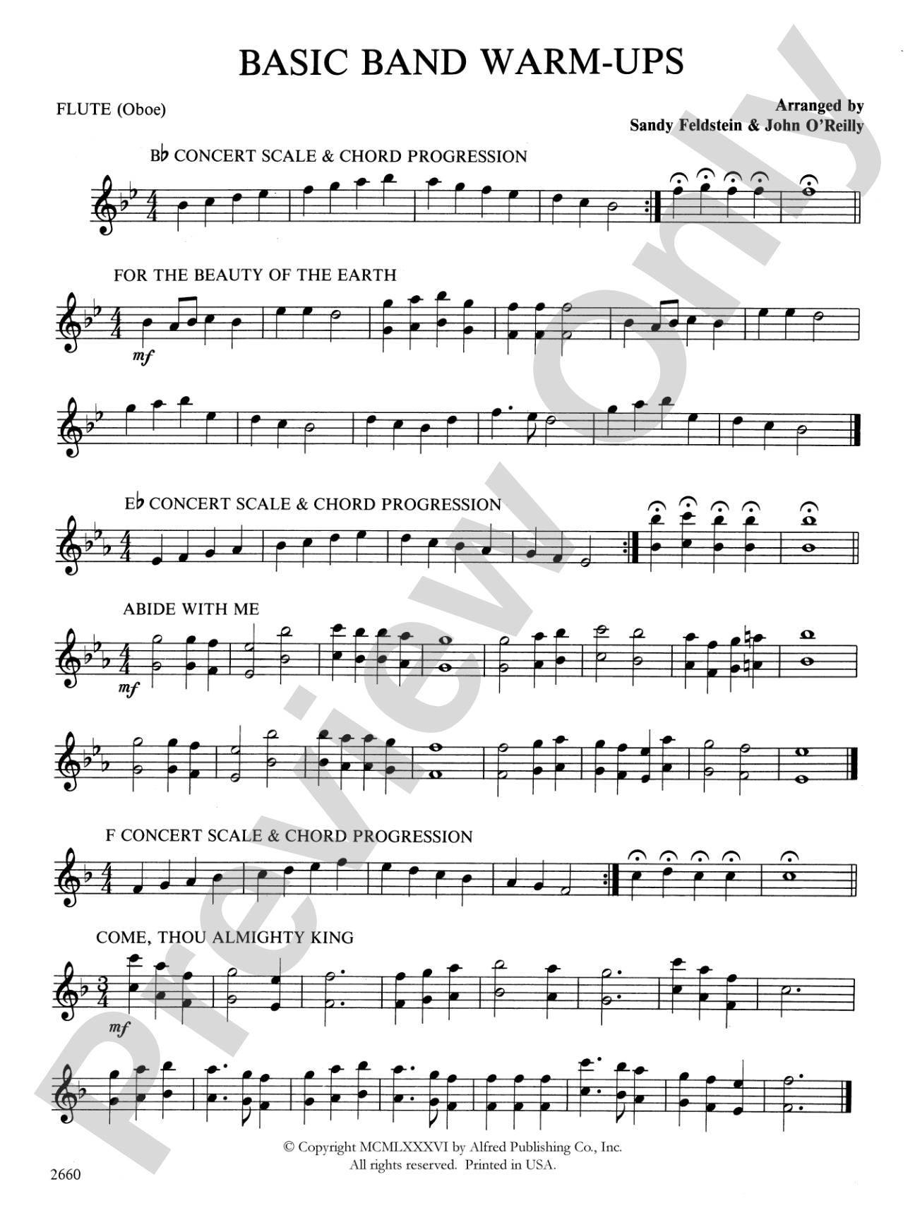 Basic Band Warm-ups: Flute